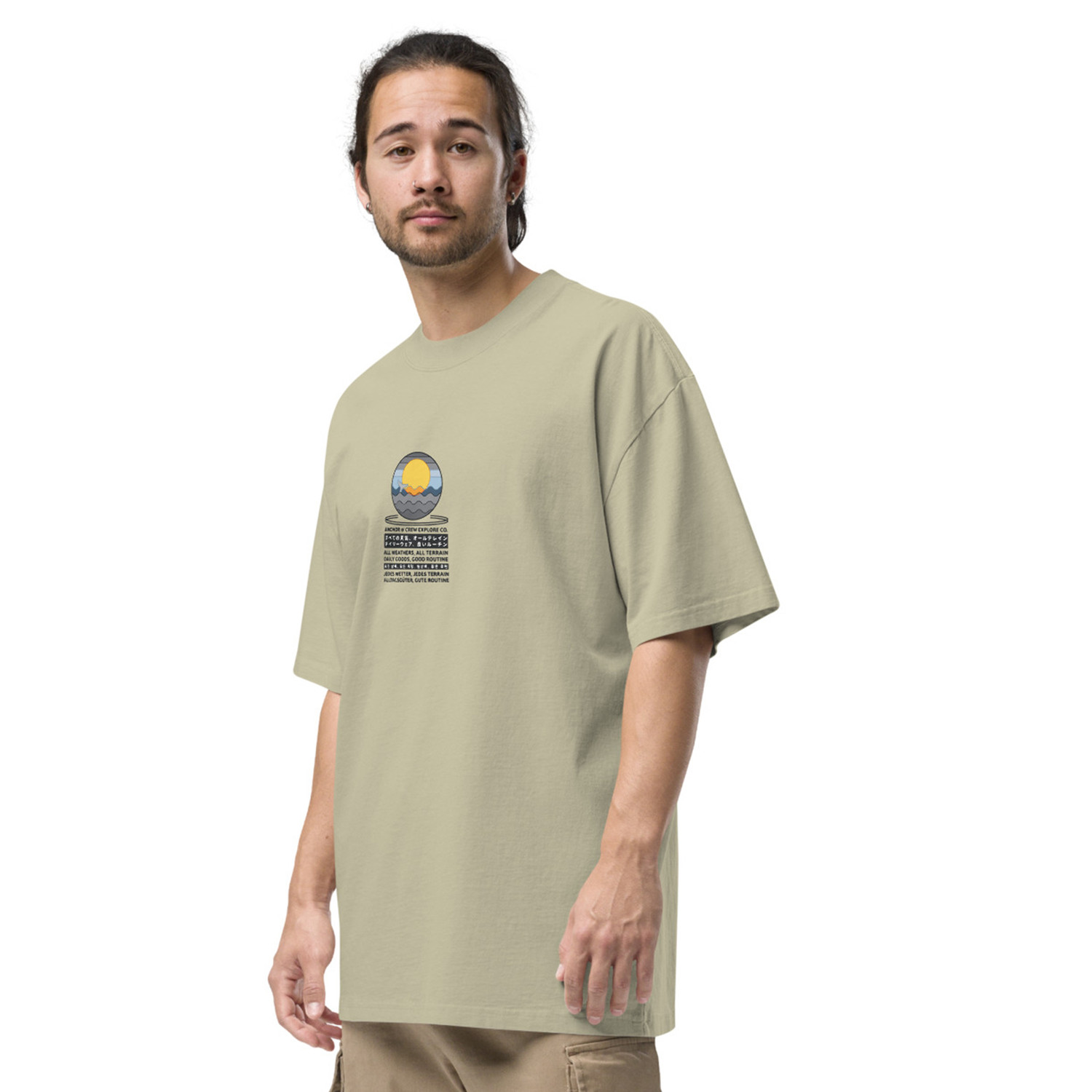ANCHOR & CREW Ocean Drift Explore Co. Oversized Cotton T-Shirt