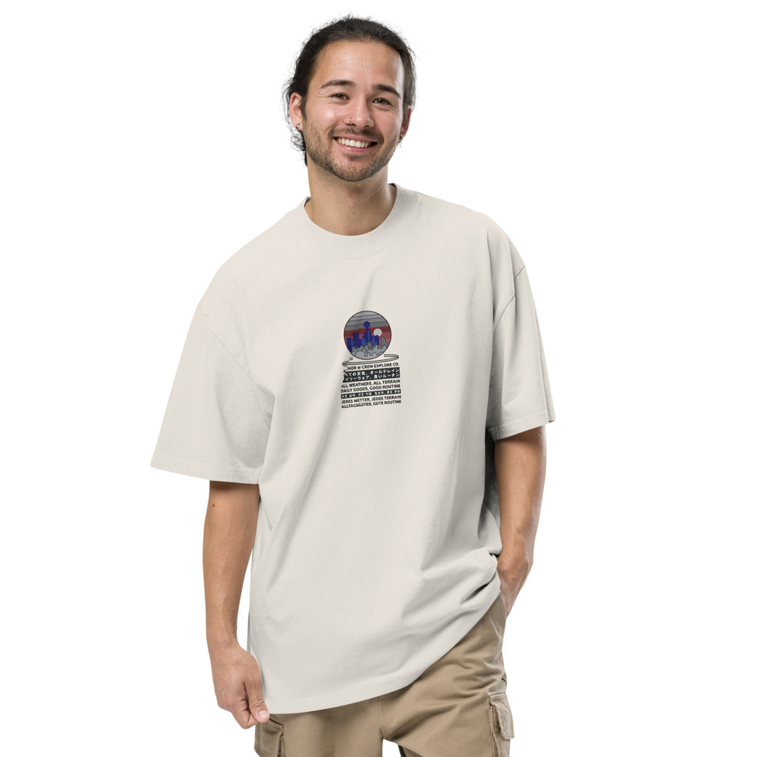 ANCHOR & CREW City Drive Explore Co. Oversized Cotton T-Shirt