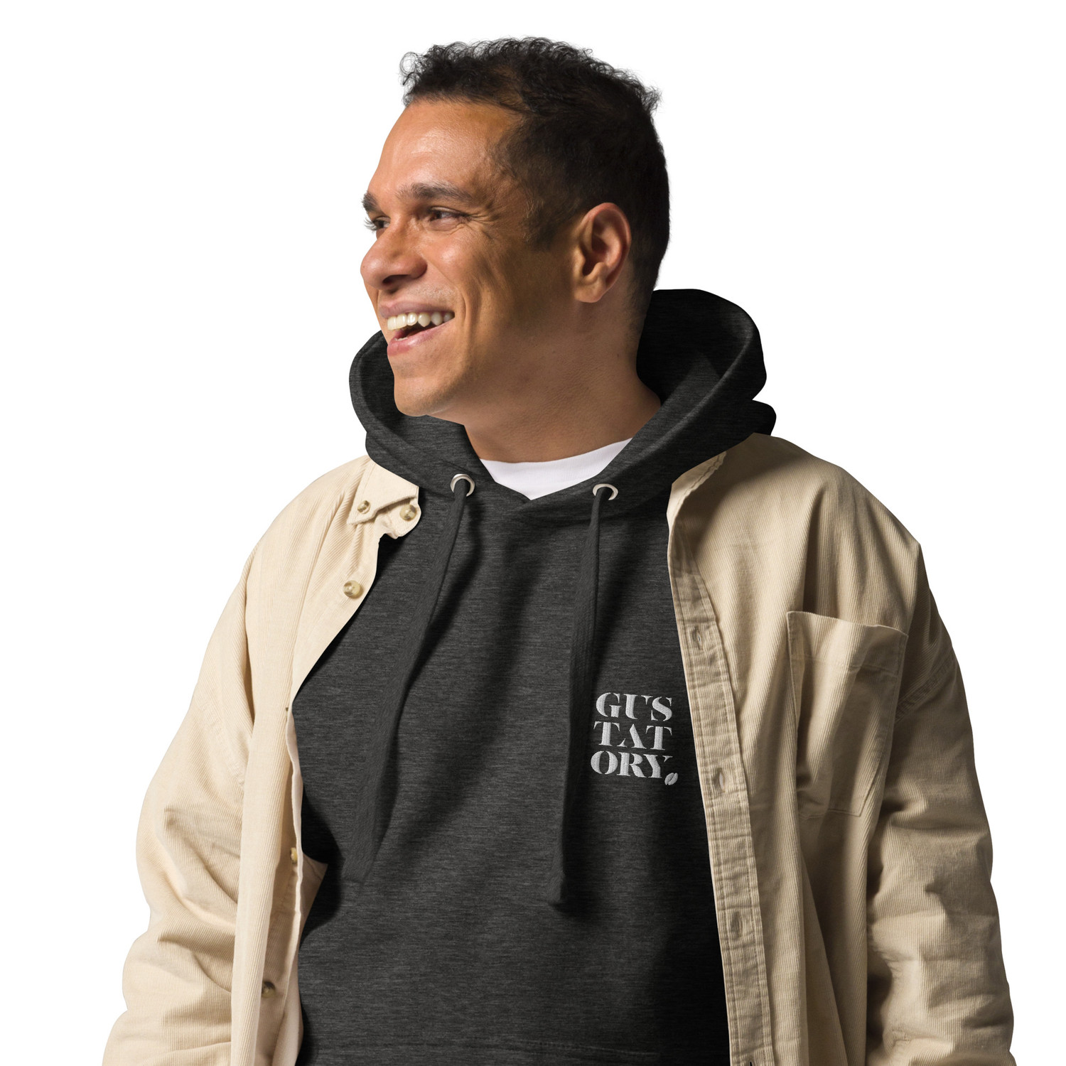 ANCHOR & CREW x GUSTATORY Tokyo Coffee Scene Cotton Blend Embroidered Hoodie