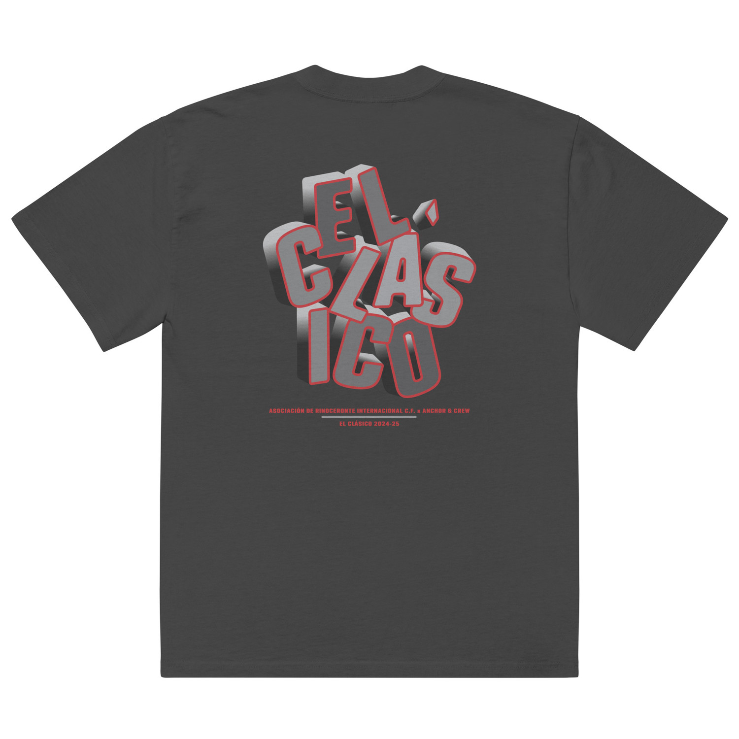 ANCHOR & CREW Rinoceronte C. F. El Clasico Football Oversized Cotton T-Shirt