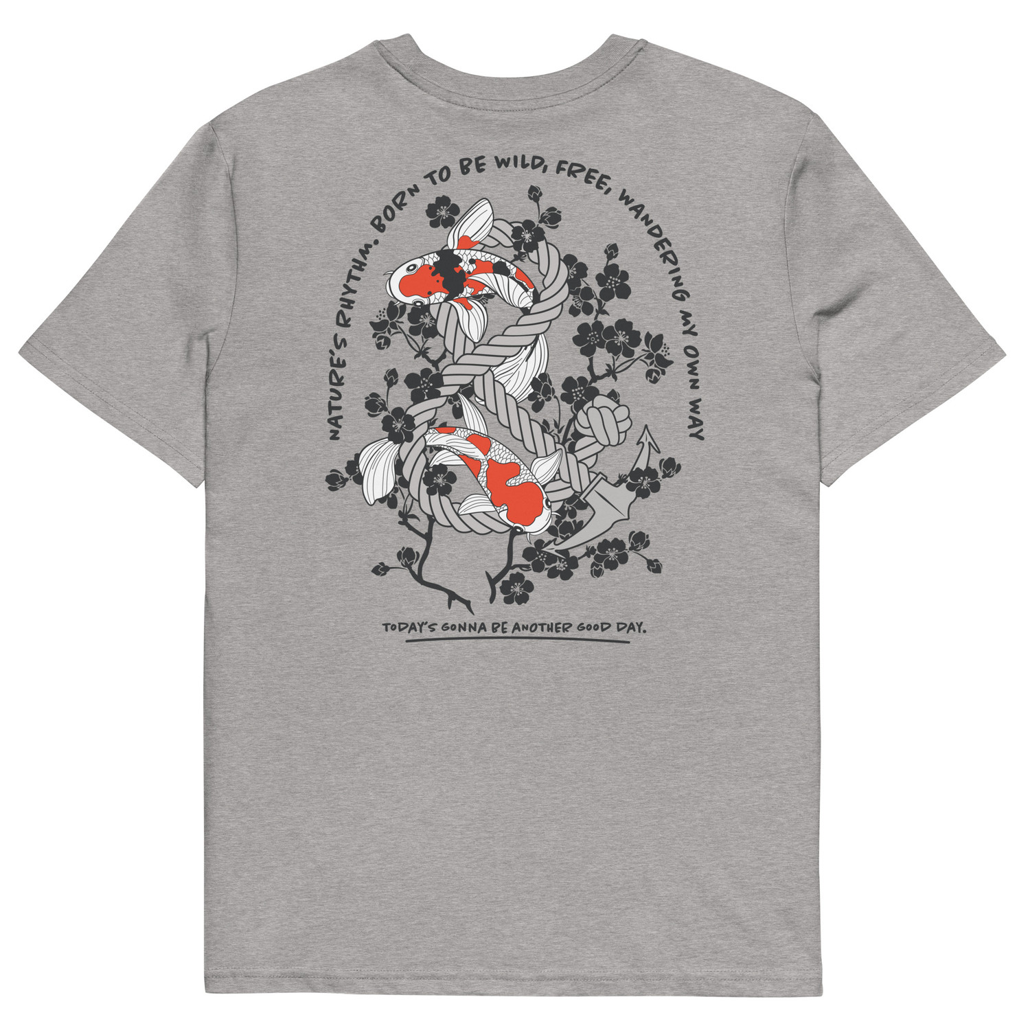 ANCHOR & CREW Koi Fish Another Good Day Organic Cotton T-Shirt