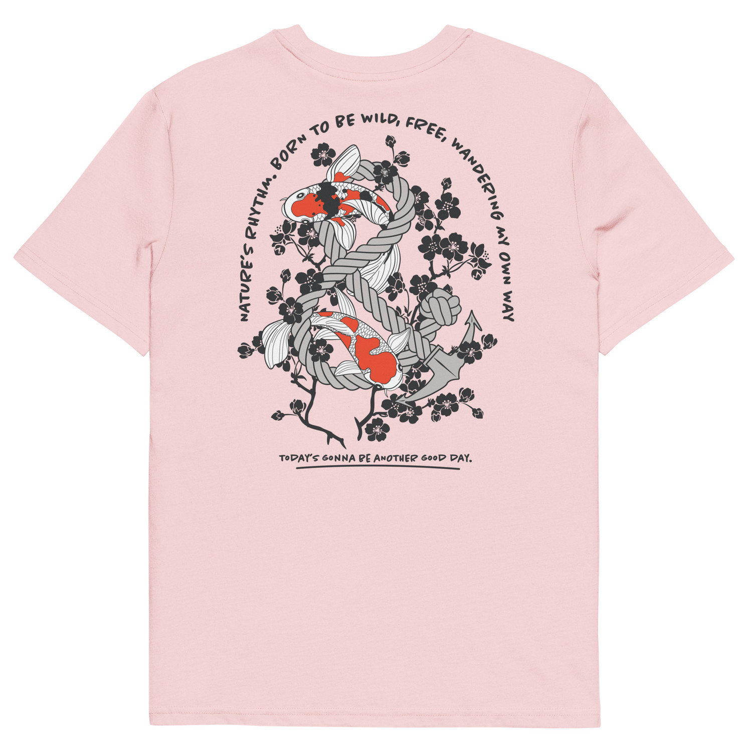 ANCHOR & CREW Koi Fish Another Good Day Organic Cotton T-Shirt