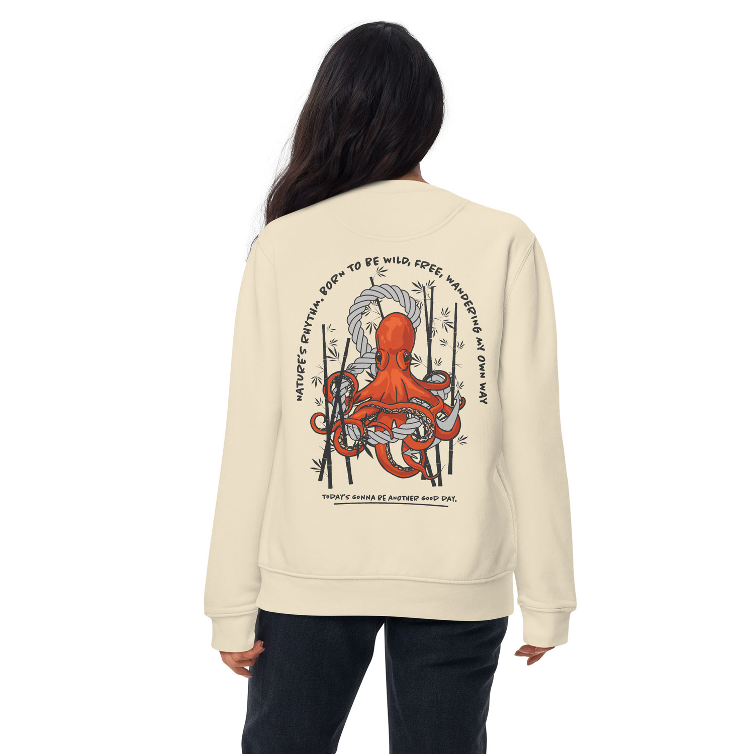ANCHOR & CREW Octopus Another Good Day Cotton Blend Sweatshirt 