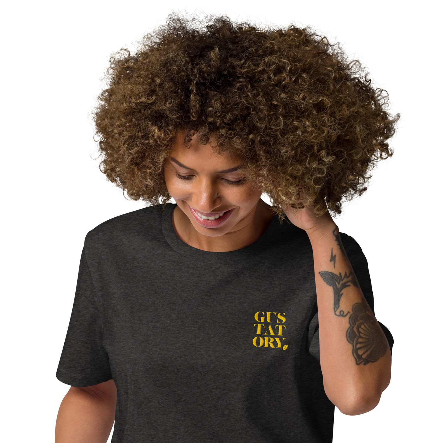 ANCHOR & CREW x GUSTATORY Coffee Over Bills Organic Cotton Embroidered T-Shirt 