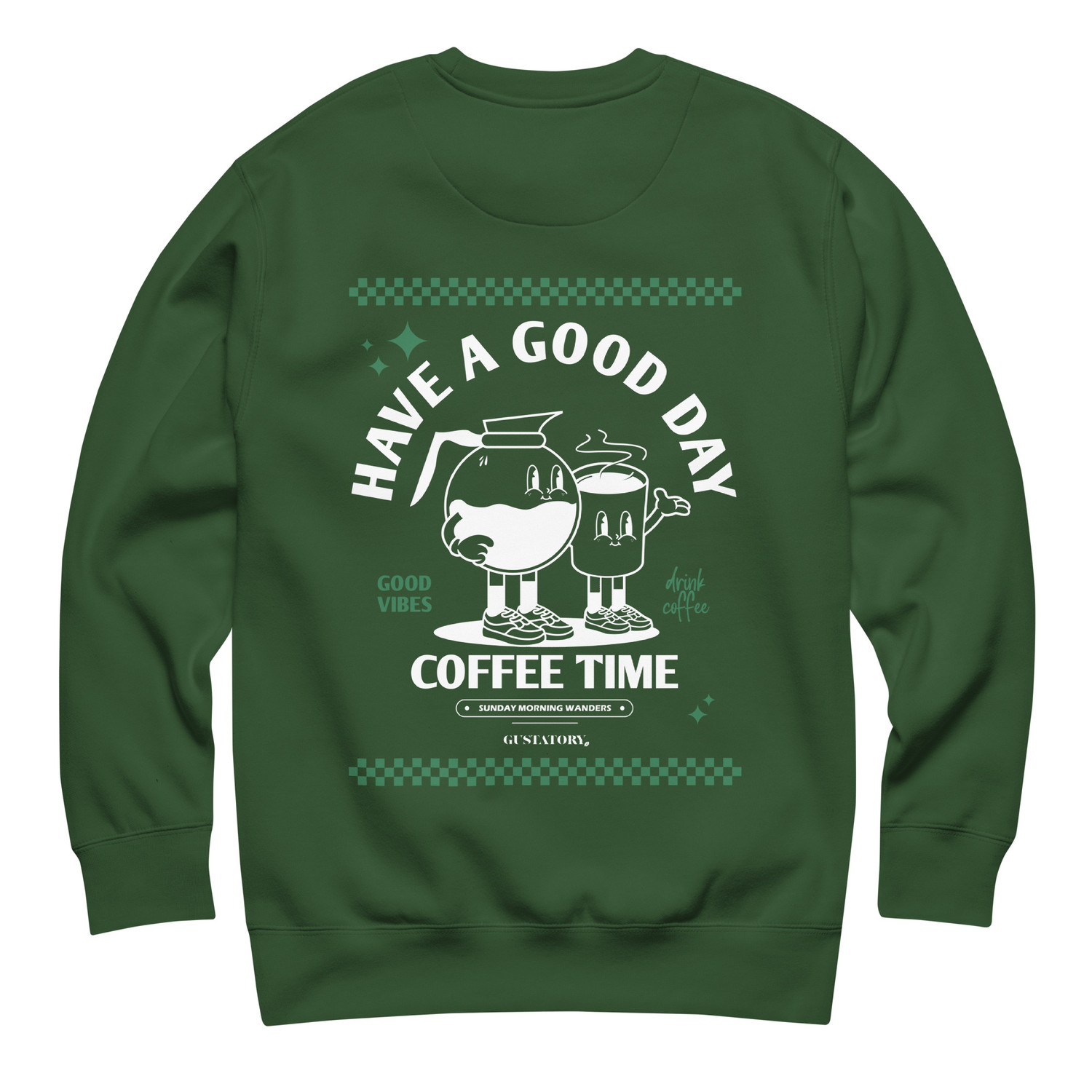 ANCHOR & CREW x GUSTATORY Have A Good Day Cotton Blend Embroidered Sweatshirt