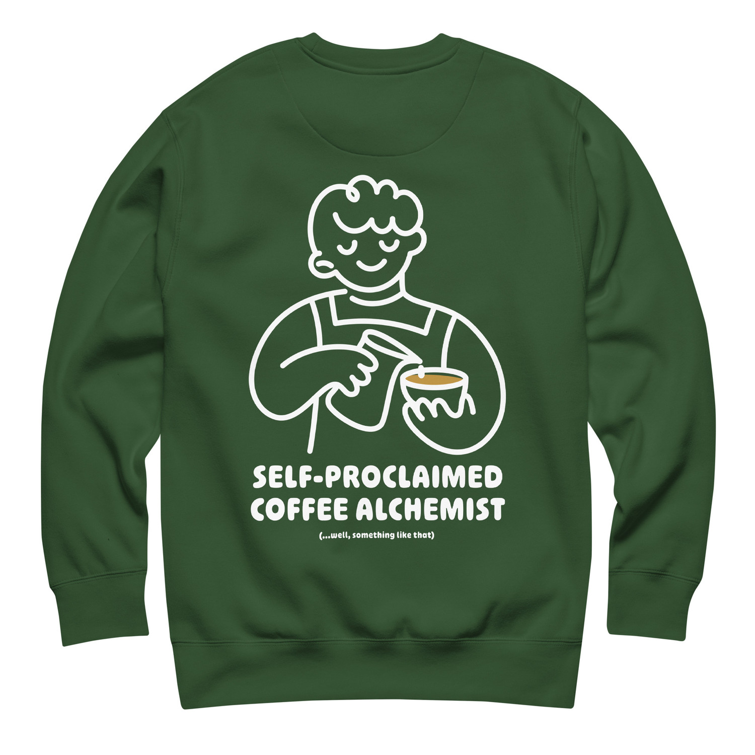 ANCHOR & CREW x GUSTATORY Coffee Alchemist Cotton Blend Embroidered Sweatshirt