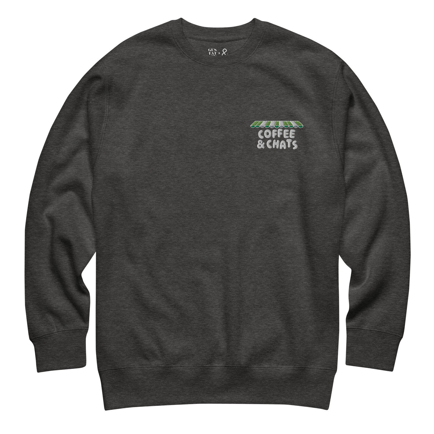 ANCHOR & CREW x GUSTATORY Coffee & Chats Cotton Blend Embroidered Sweatshirt