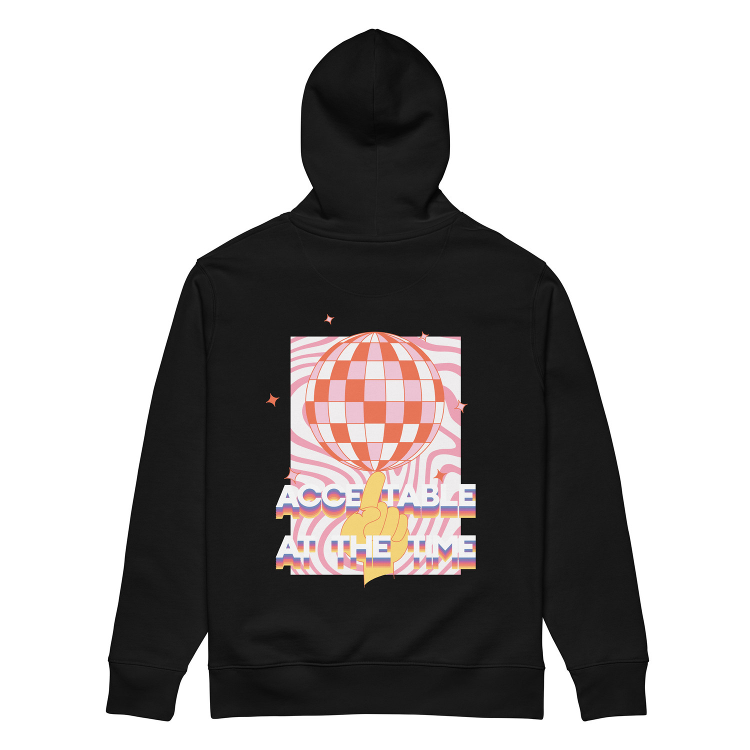 ANCHOR & CREW Acceptable At The Time DISCO! Organic Cotton Embroidered Heavyweight Hoodie