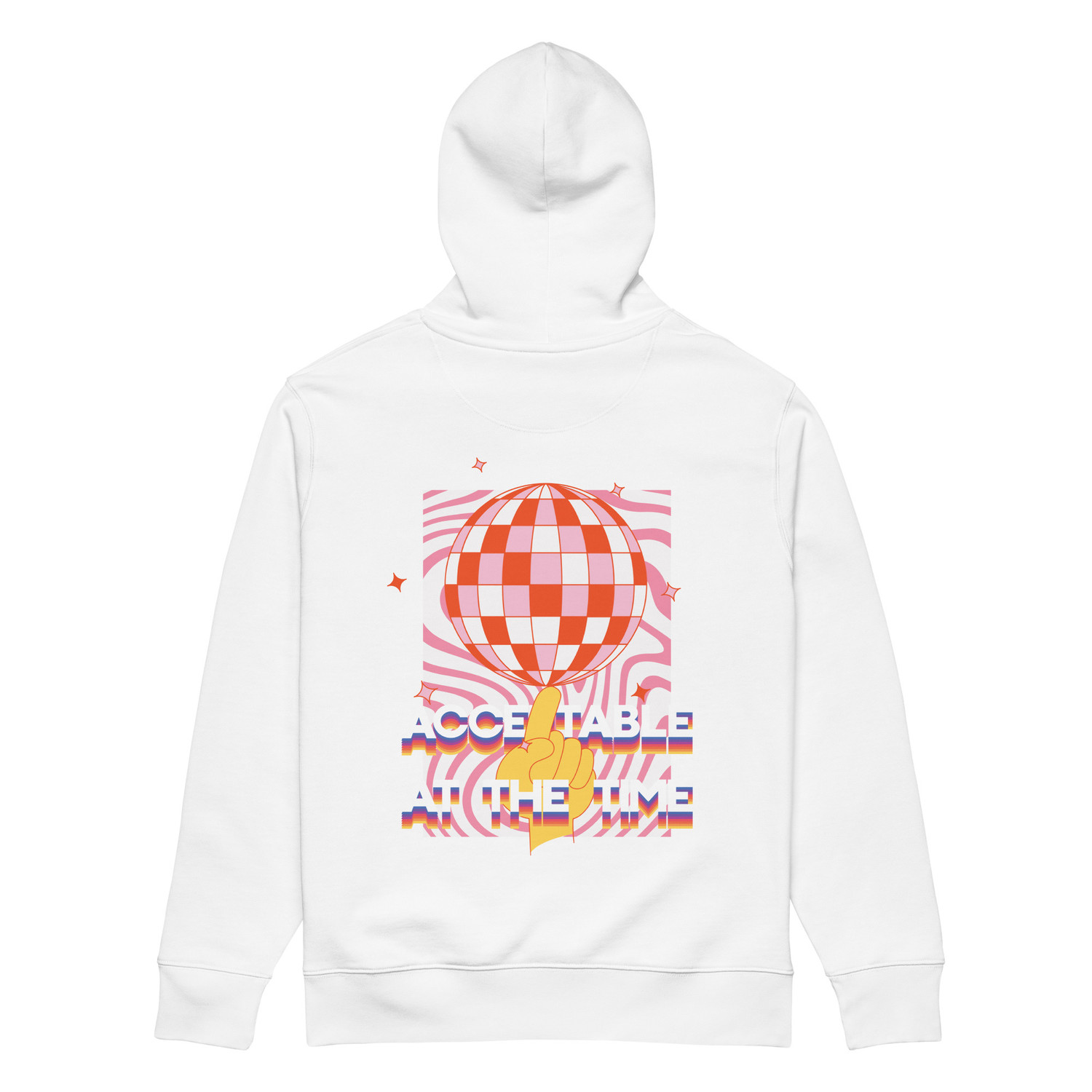 ANCHOR & CREW Acceptable At The Time DISCO! Organic Cotton Embroidered Heavyweight Hoodie
