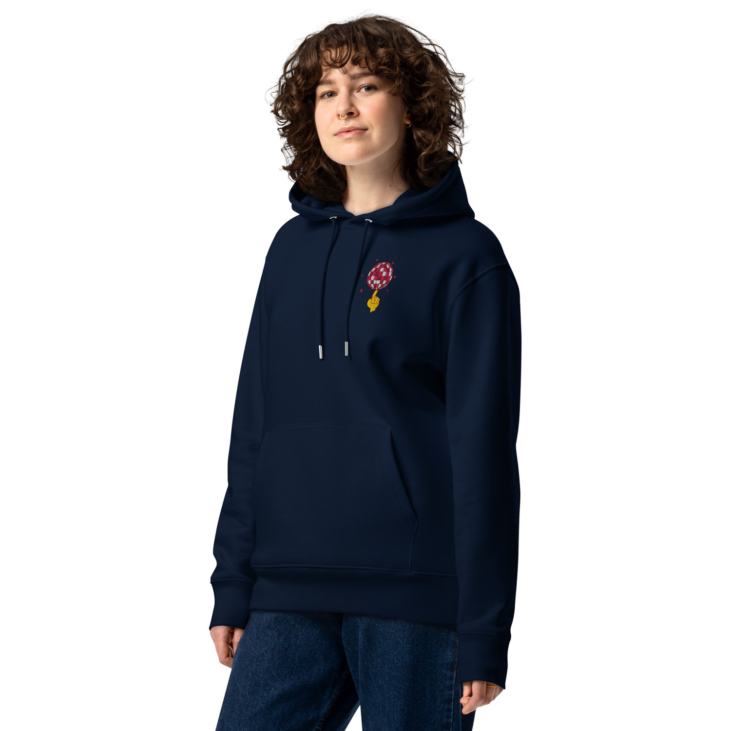 ANCHOR & CREW Acceptable At The Time DISCO! Organic Cotton Embroidered Heavyweight Hoodie