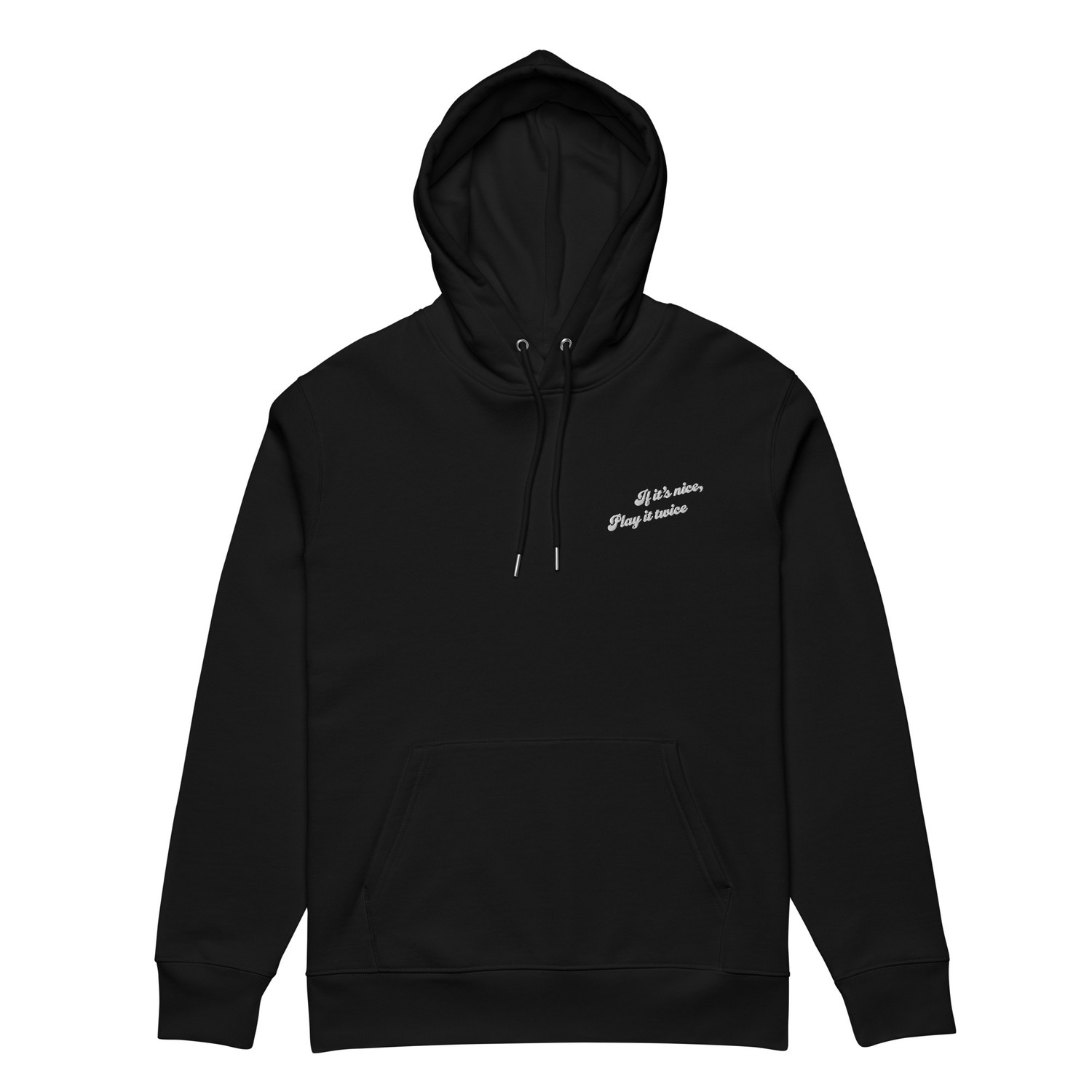 ANCHOR & CREW If It's Nice Play It Twice DISCO! Organic Cotton Embroidered Heavyweight Hoodie