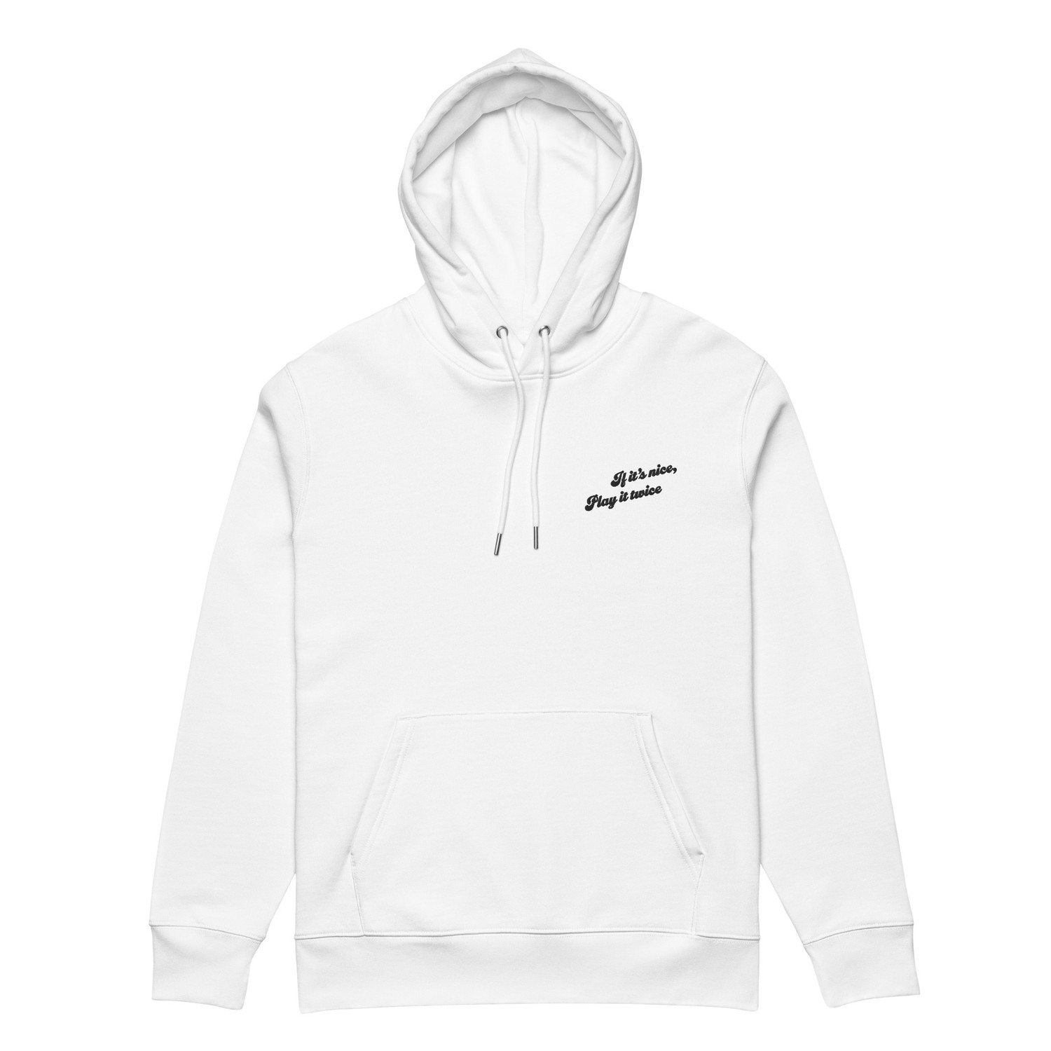 ANCHOR & CREW If It's Nice Play It Twice DISCO! Organic Cotton Embroidered Heavyweight Hoodie