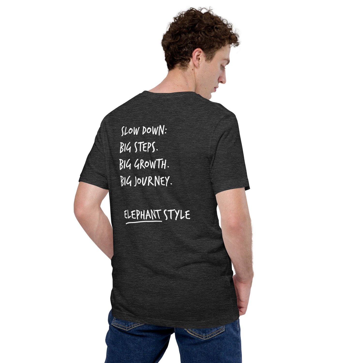 Think Ocean Elephant Aspirations Cotton Embroidered T-Shirt