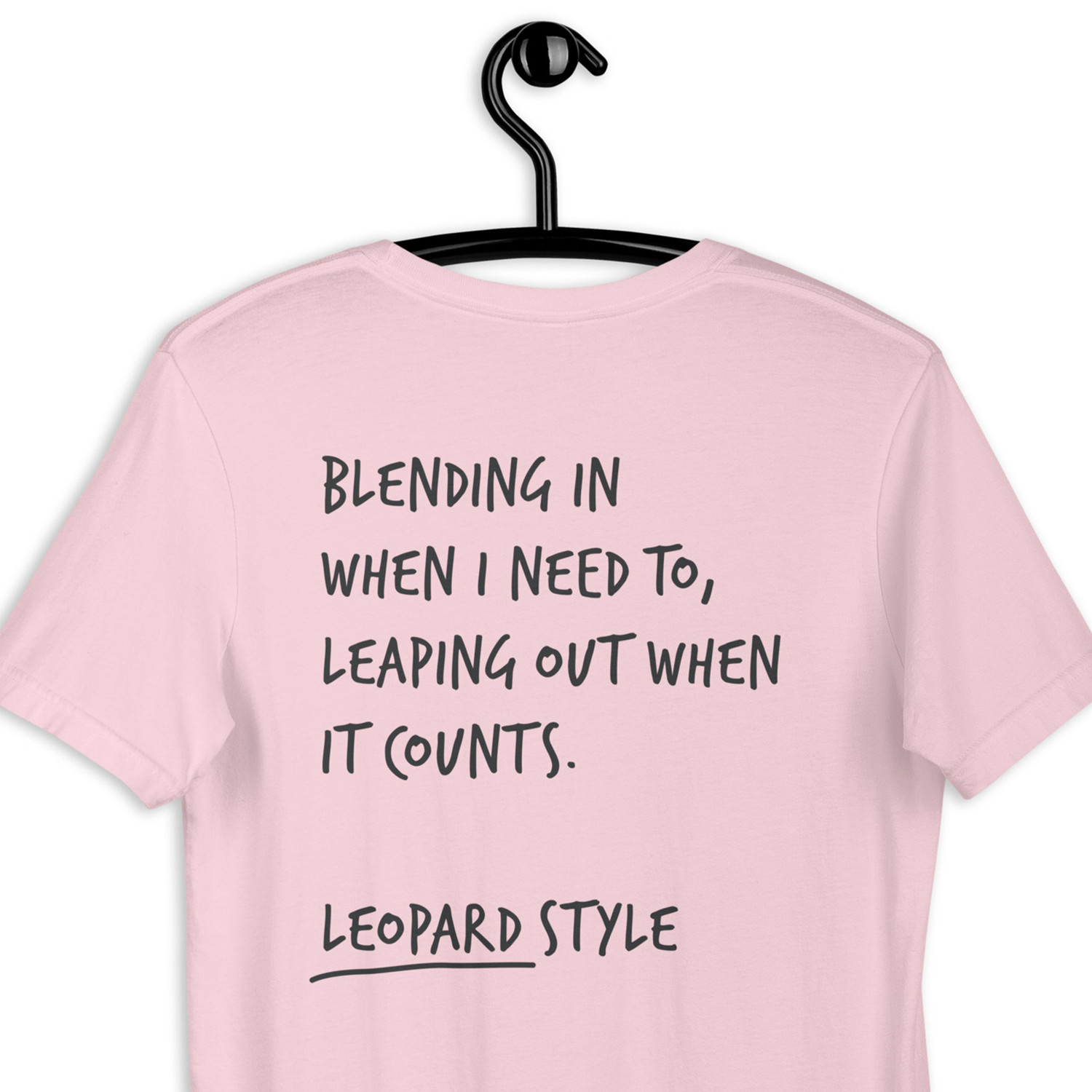 Think Ocean Leopard Aspirations Cotton Embroidered T-Shirt 