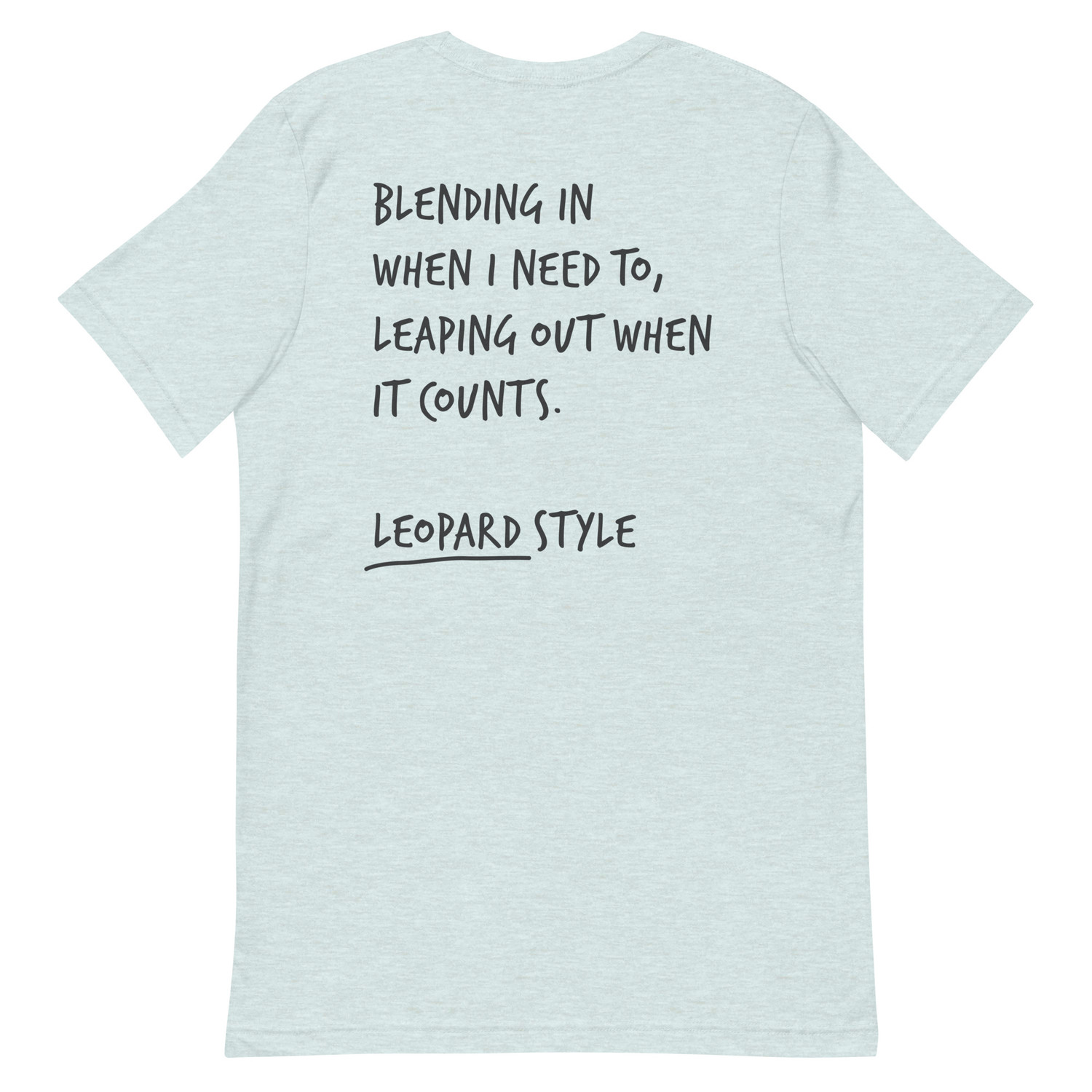 Think Ocean Leopard Aspirations Cotton Embroidered T-Shirt 
