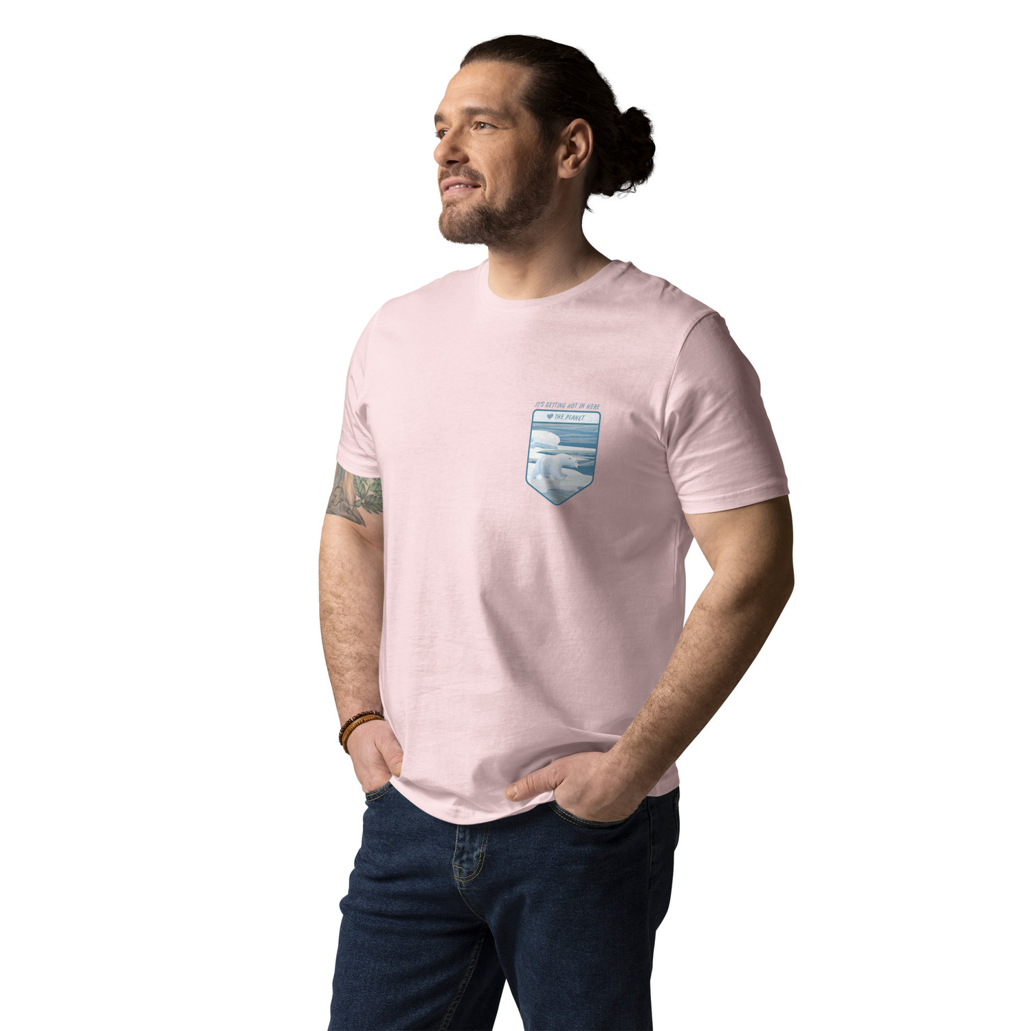 Think Ocean Polar Bear Love The Planet Organic Cotton T-Shirt