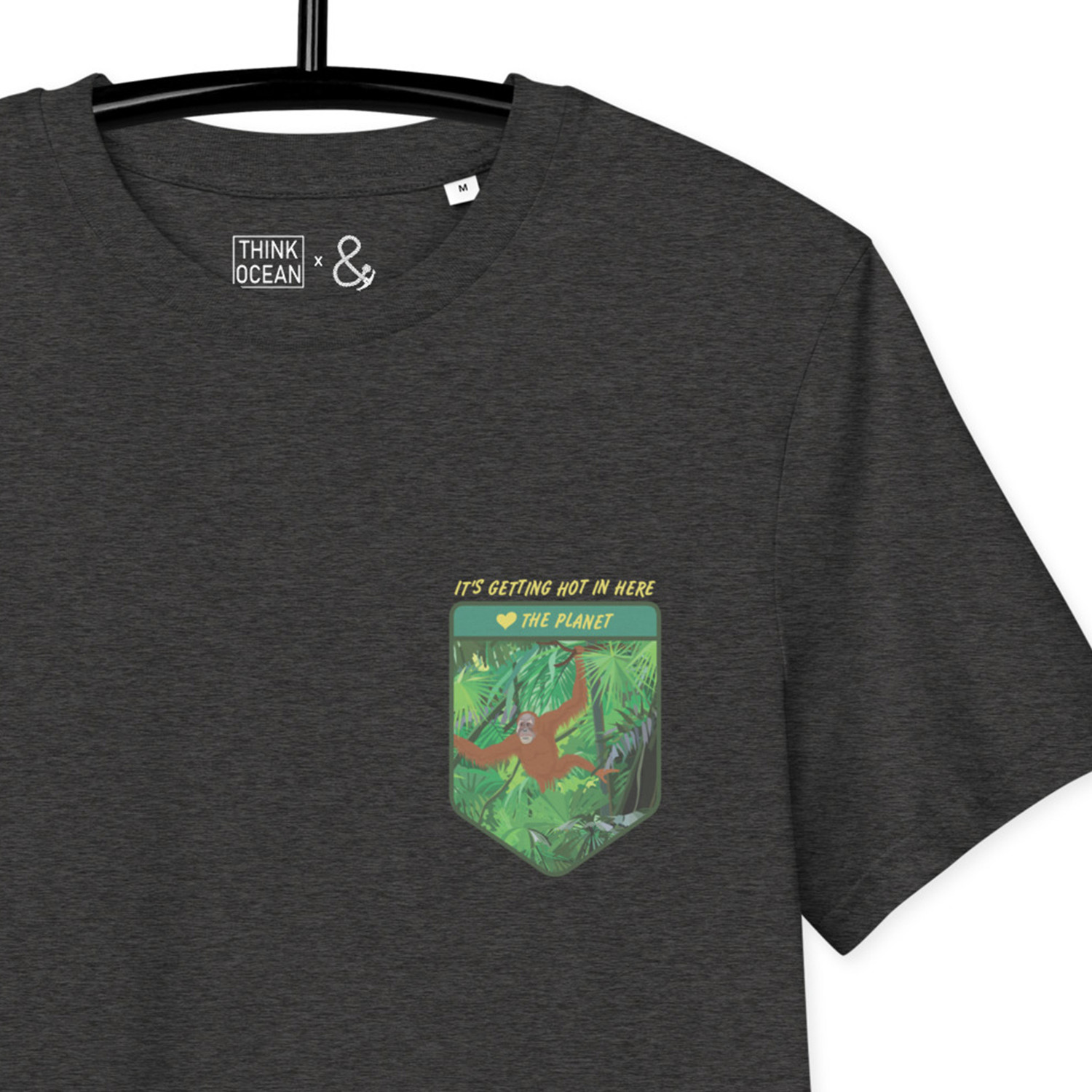 Think Ocean Orangutan Love The Planet Organic Cotton T-Shirt