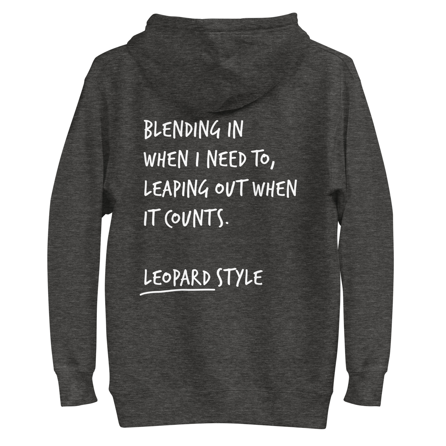 Think Ocean Leopard Aspirations Cotton Blend Embroidered Hoodie