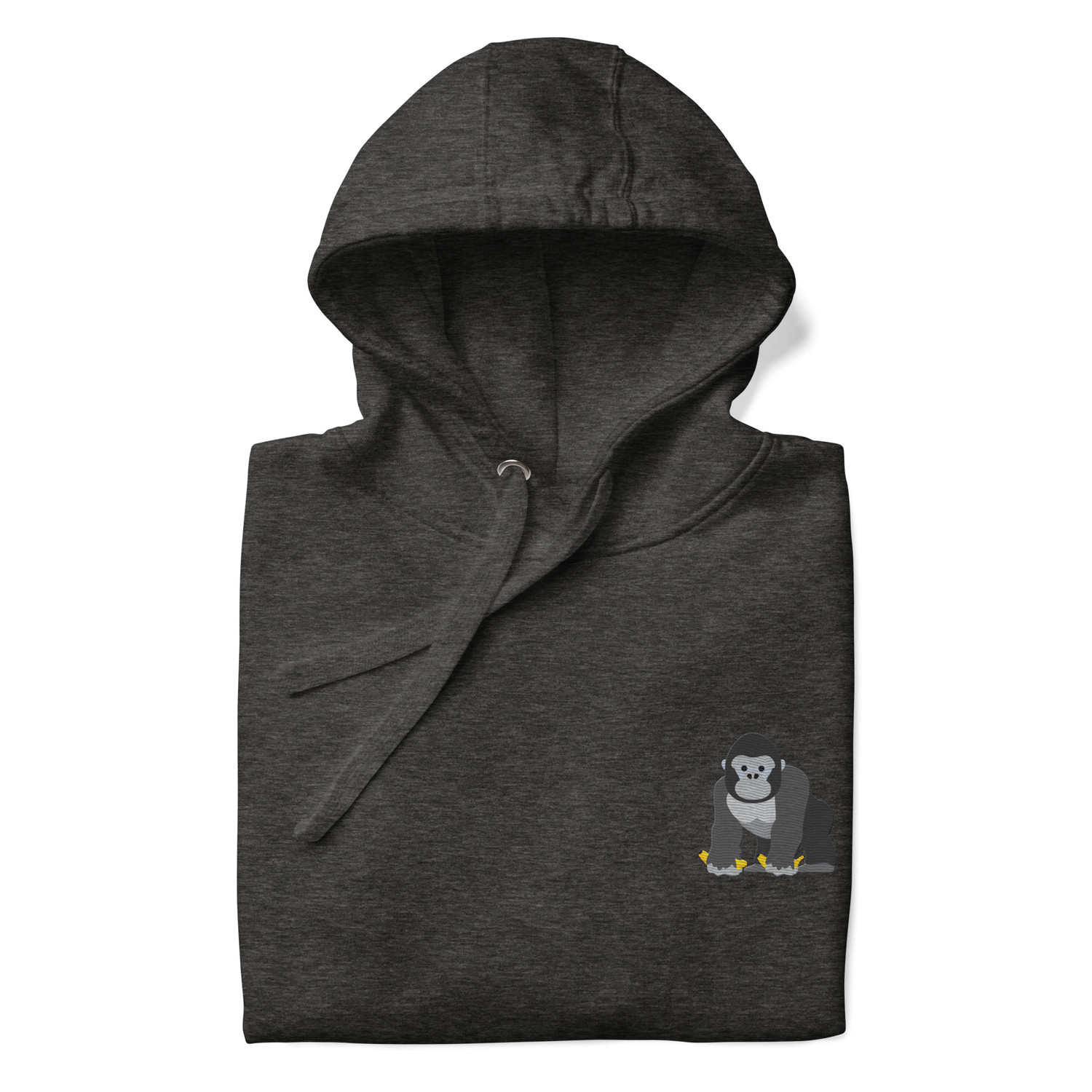 Think Ocean Gorilla Aspirations Cotton Blend Embroidered Hoodie