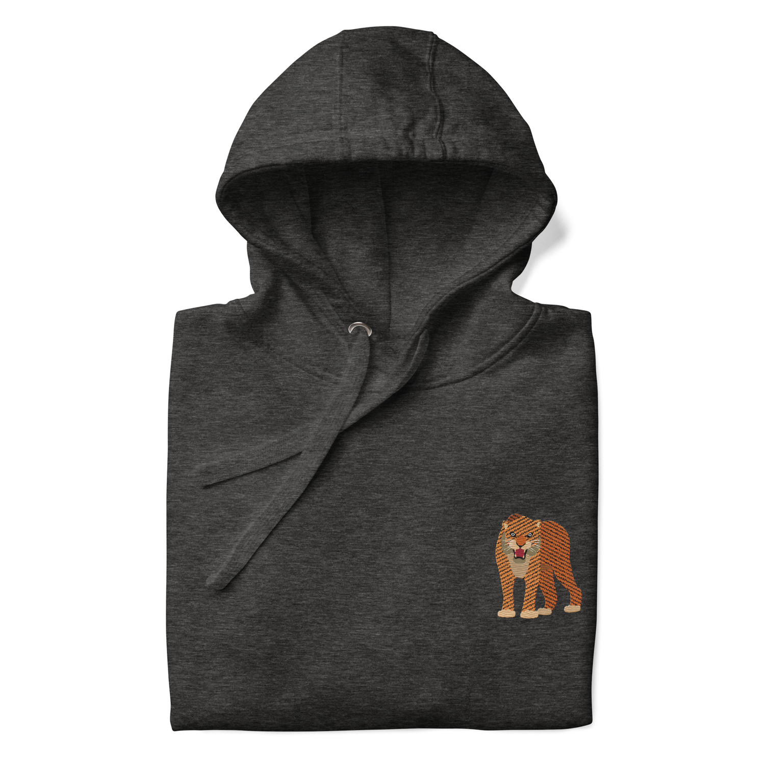Think Ocean Tiger Aspirations Cotton Blend Embroidered Hoodie