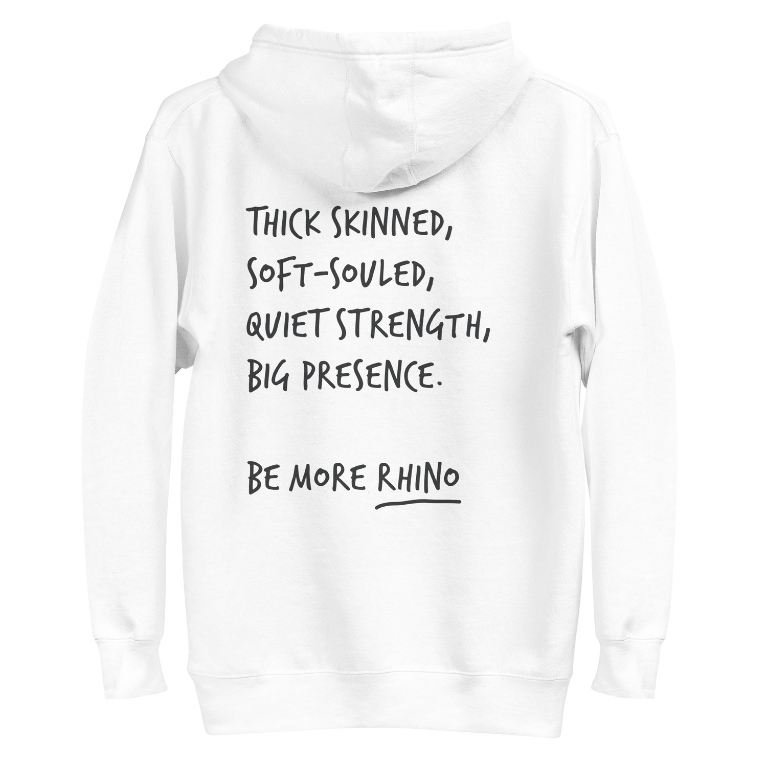 Think Ocean Rhino Aspirations Cotton Blend Embroidered Hoodie