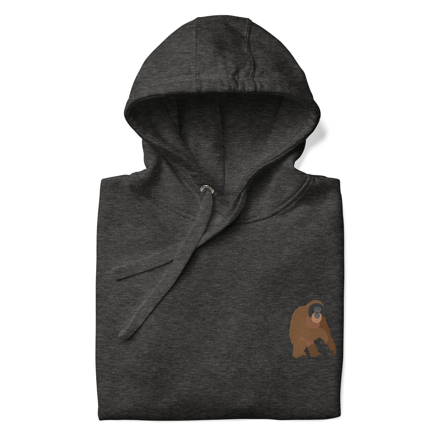 Think Ocean Orangutan Aspirations Cotton Blend Embroidered Hoodie