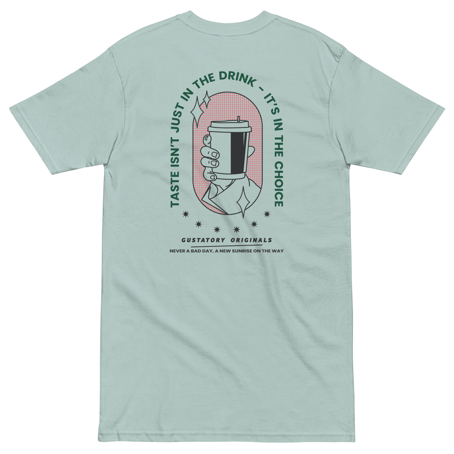 GUSTATORY Originals Good Taste... Heavy Cotton Embroidered T-Shir