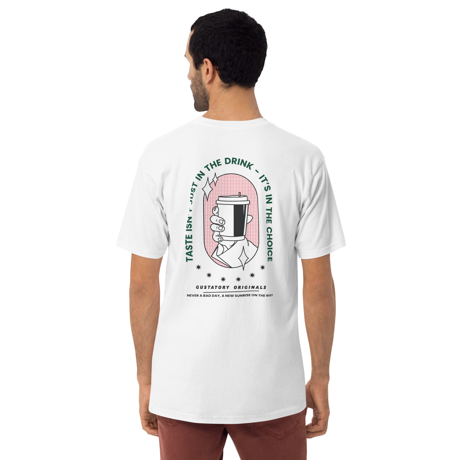 GUSTATORY Originals Good Taste... Heavy Cotton Embroidered T-Shir