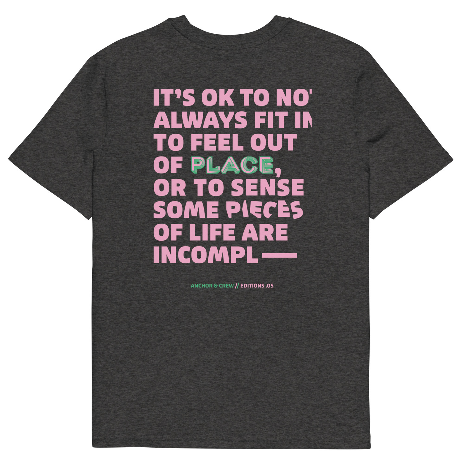 ANCHOR & CREW 05 It's Ok EDITIONS Organic Cotton T-Shirt