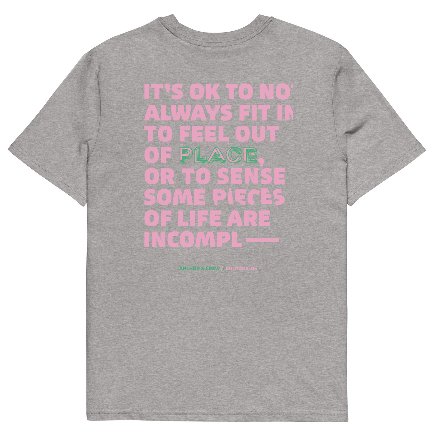 ANCHOR & CREW 05 It's Ok EDITIONS Organic Cotton T-Shirt