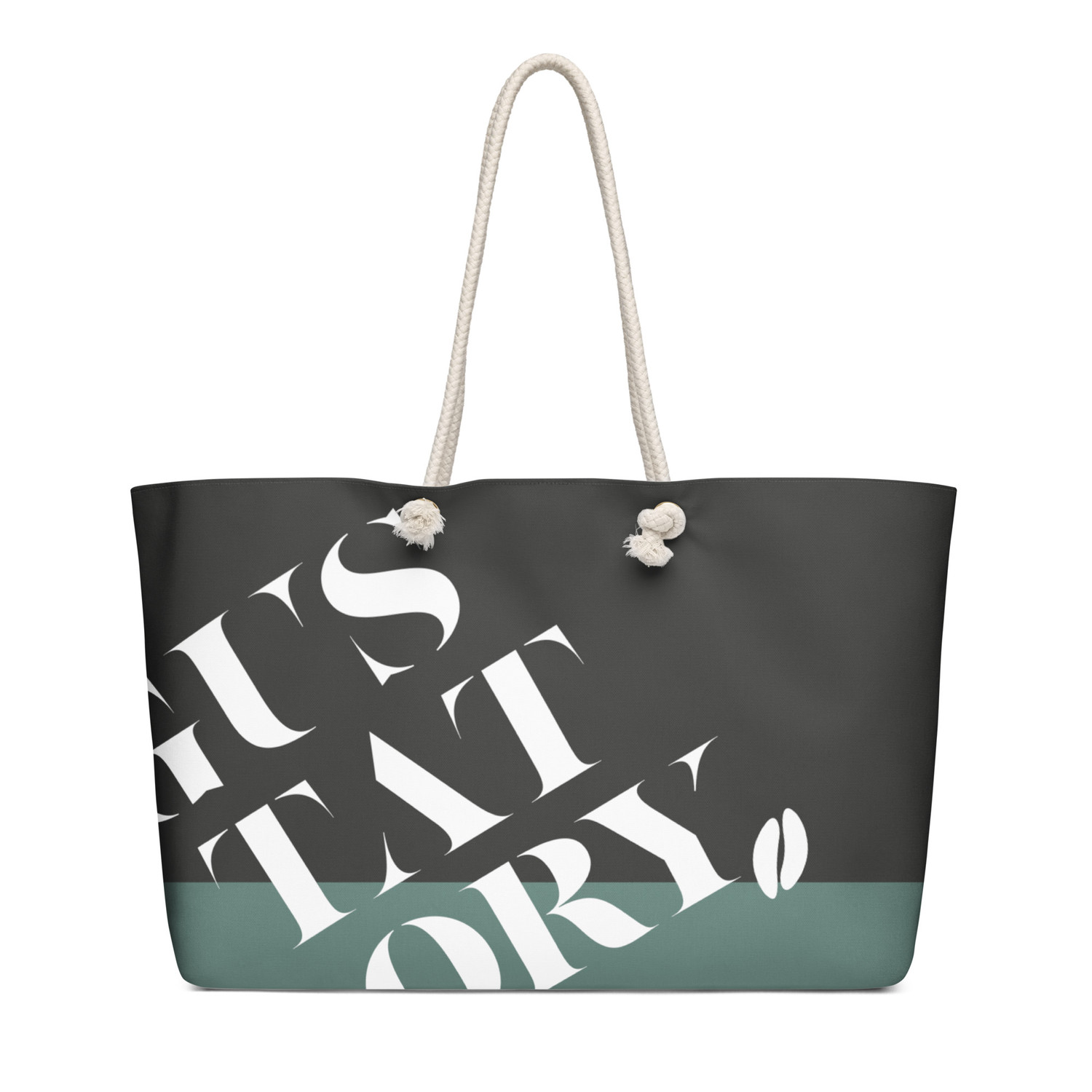 GUSTATORY Signature Oversized Weekender Tote Bag