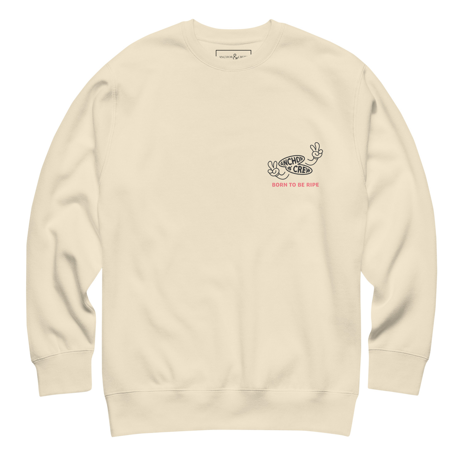 ANCHOR & CREW Ripe Avocado Dial-A-Local Organic Cotton Sweatshirt