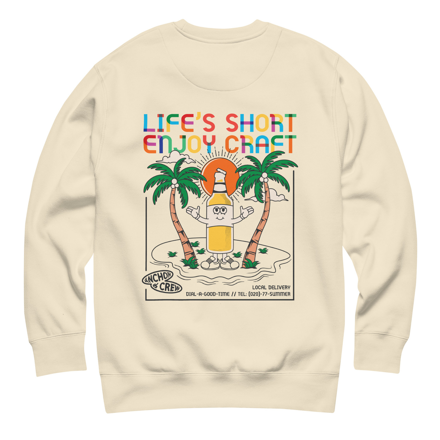 ANCHOR & CREW Enjoy Craft Dial-A-Local Organic Cotton Sweatshirt
