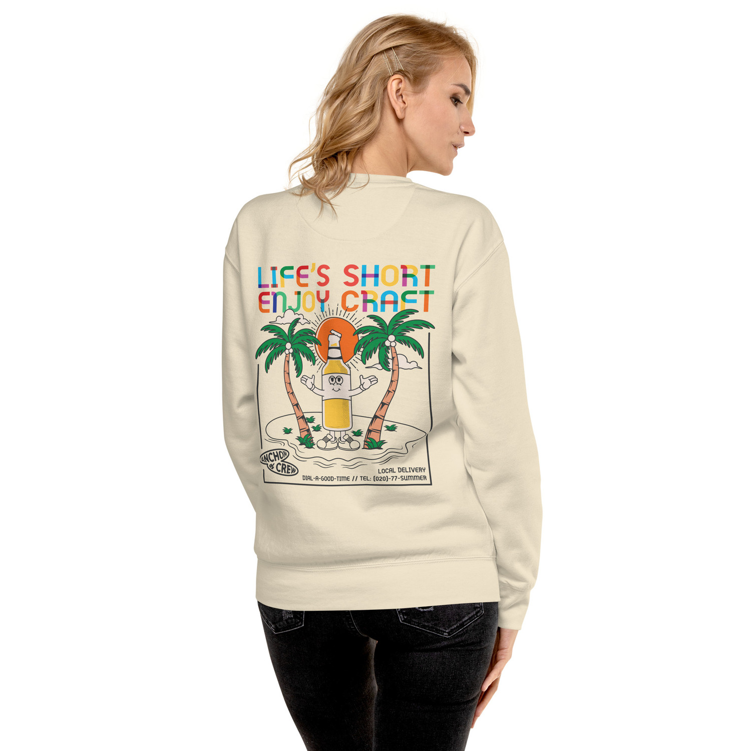 ANCHOR & CREW Enjoy Craft Dial-A-Local Organic Cotton Sweatshirt
