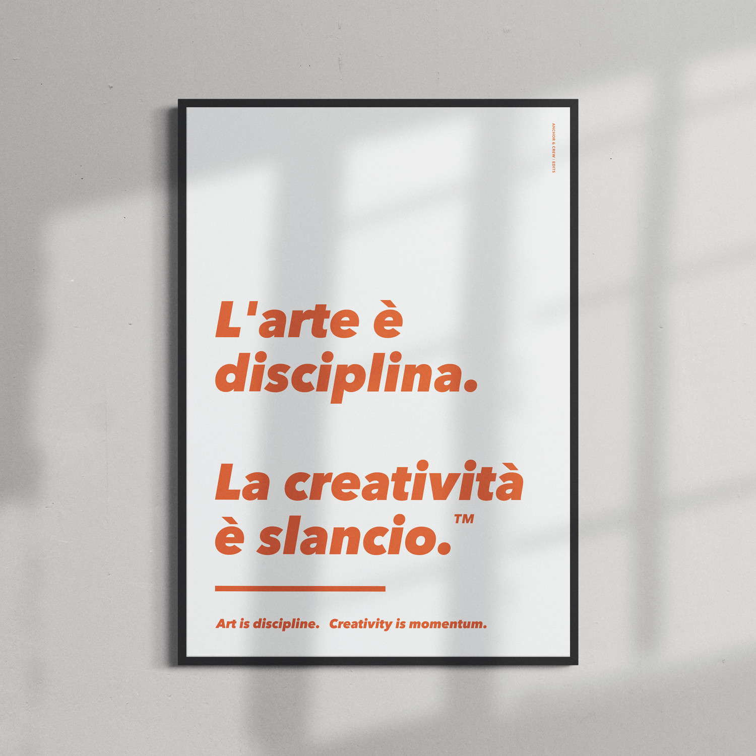 ANCHOR & CREW Art & Momentum Creative Standard Matte Print