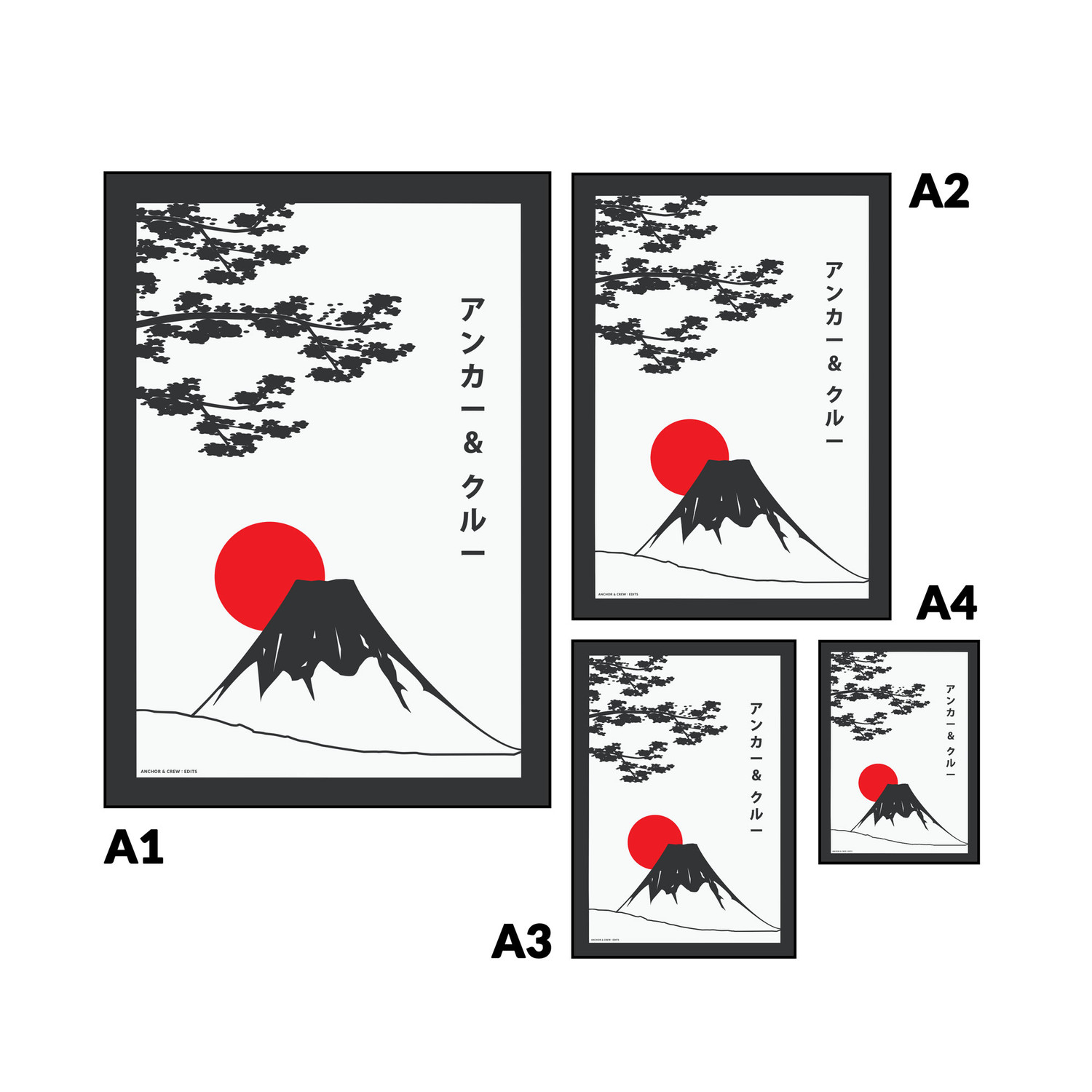ANCHOR & CREW Mount Fuji Landmark Matte Art Print
