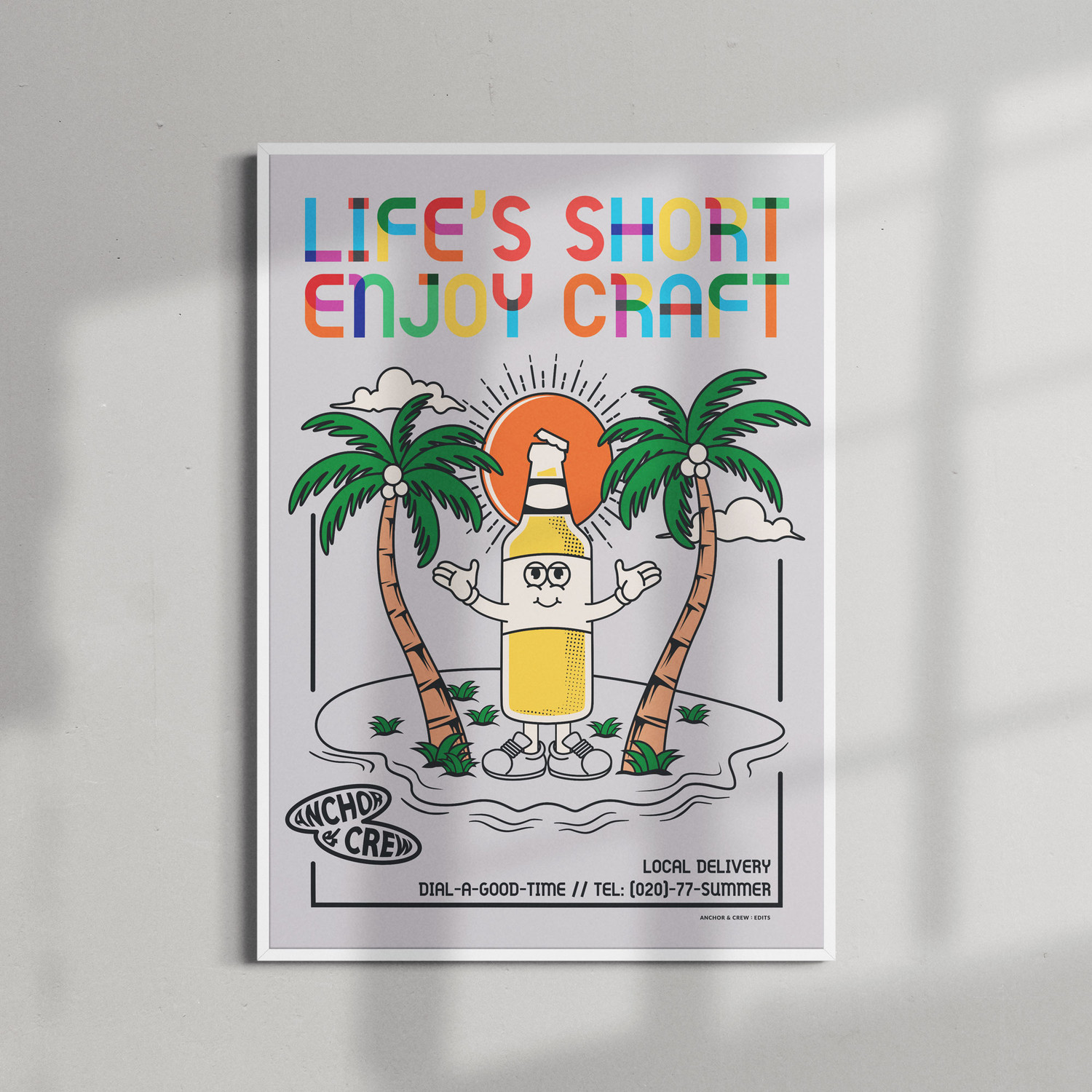 ANCHOR & CREW Enjoy Craft Dial-A-Local Matte Art Print