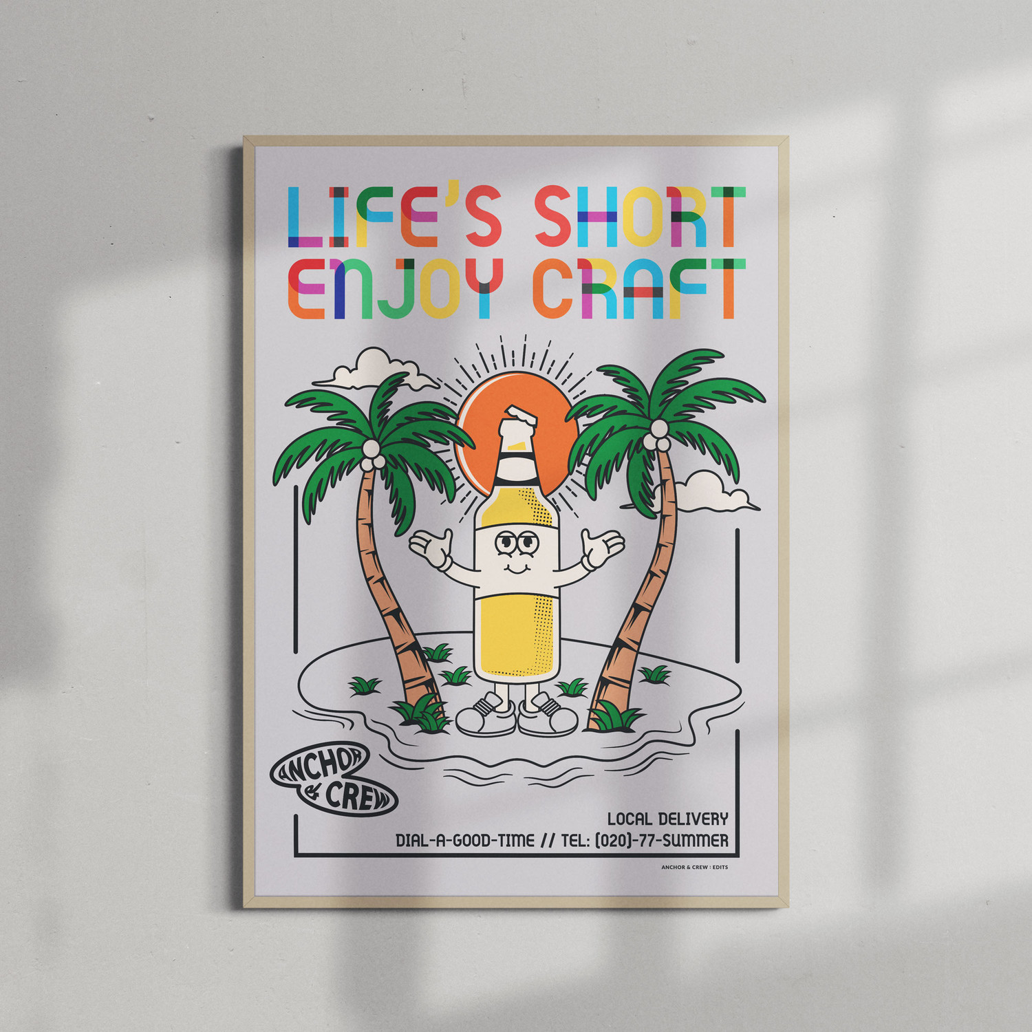 ANCHOR & CREW Enjoy Craft Dial-A-Local Matte Art Print