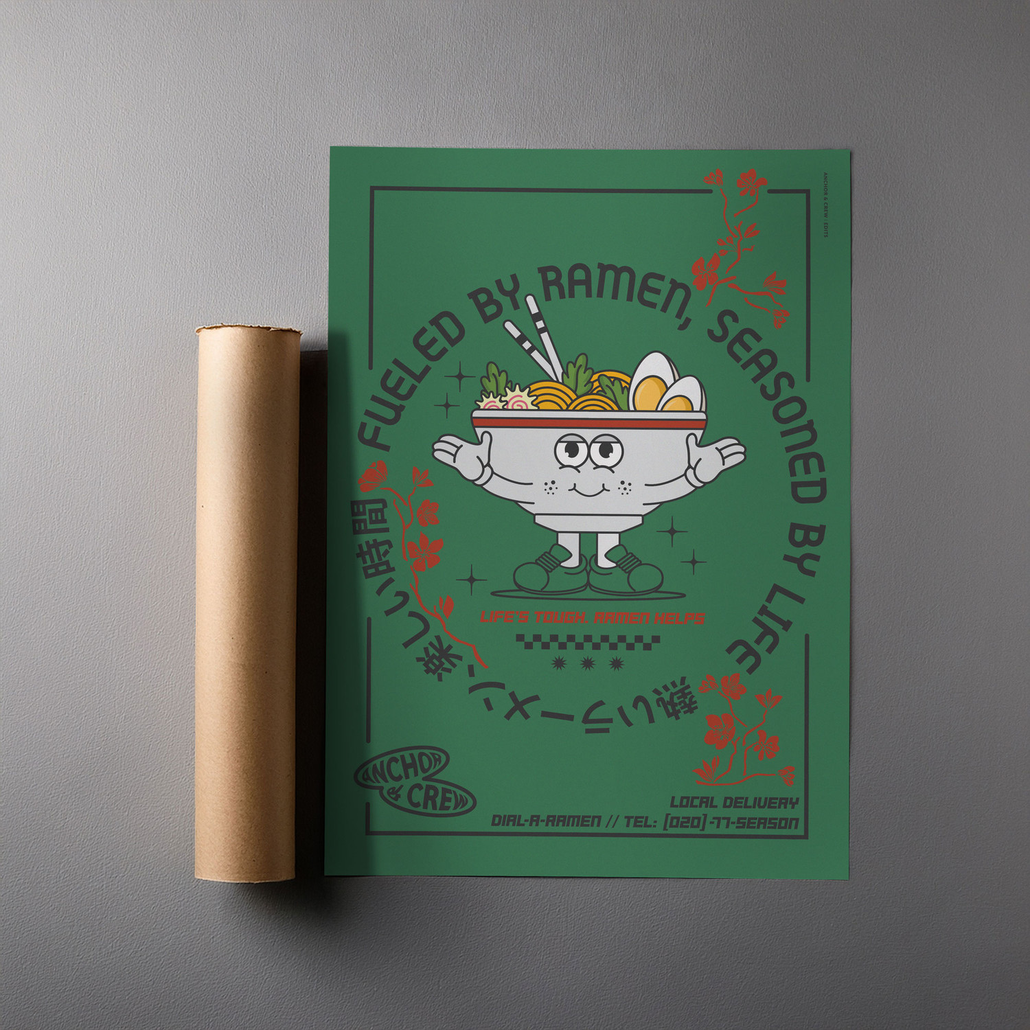 ANCHOR & CREW Ramen House Dial-A-Local Matte Art Print