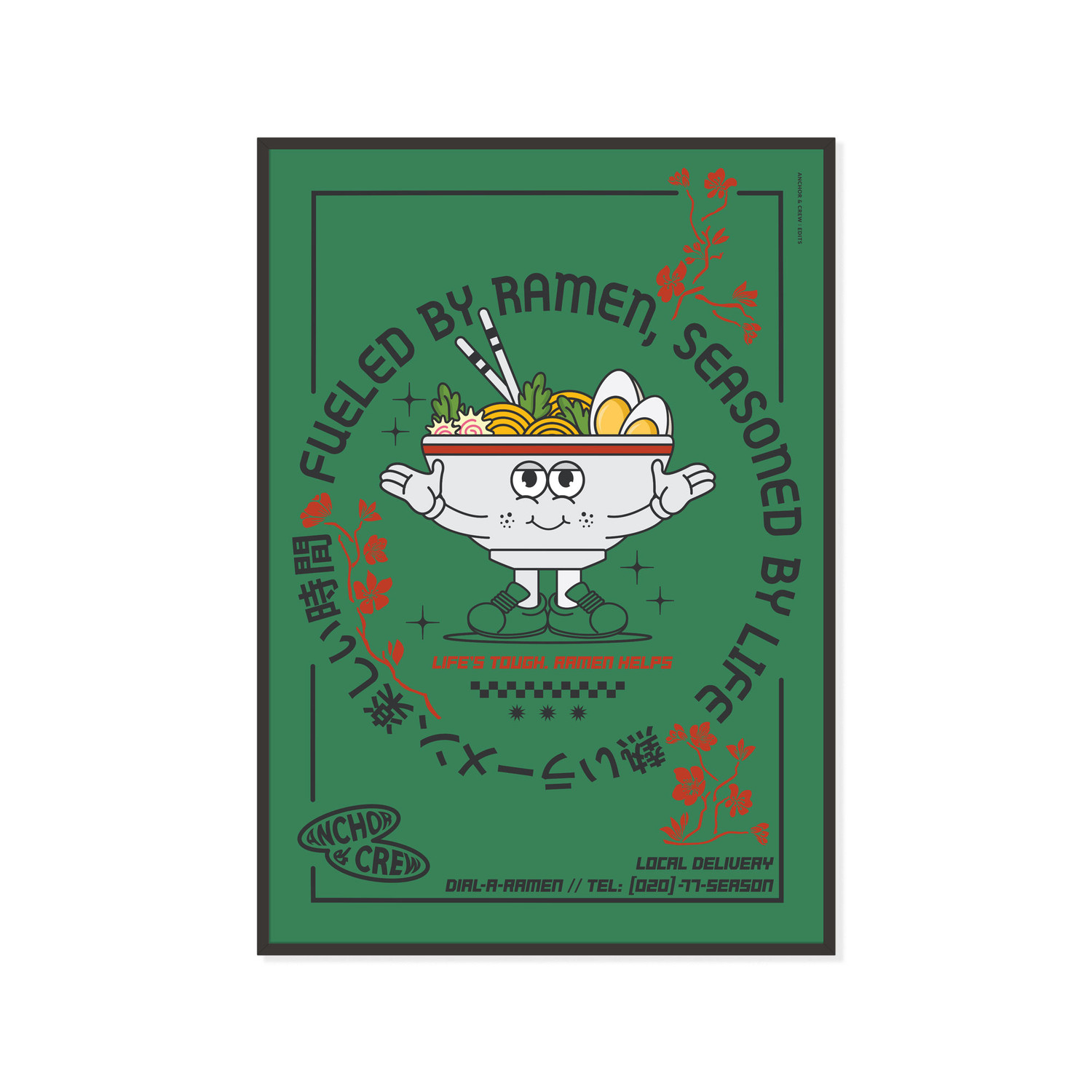 ANCHOR & CREW Ramen House Dial-A-Local Matte Art Print