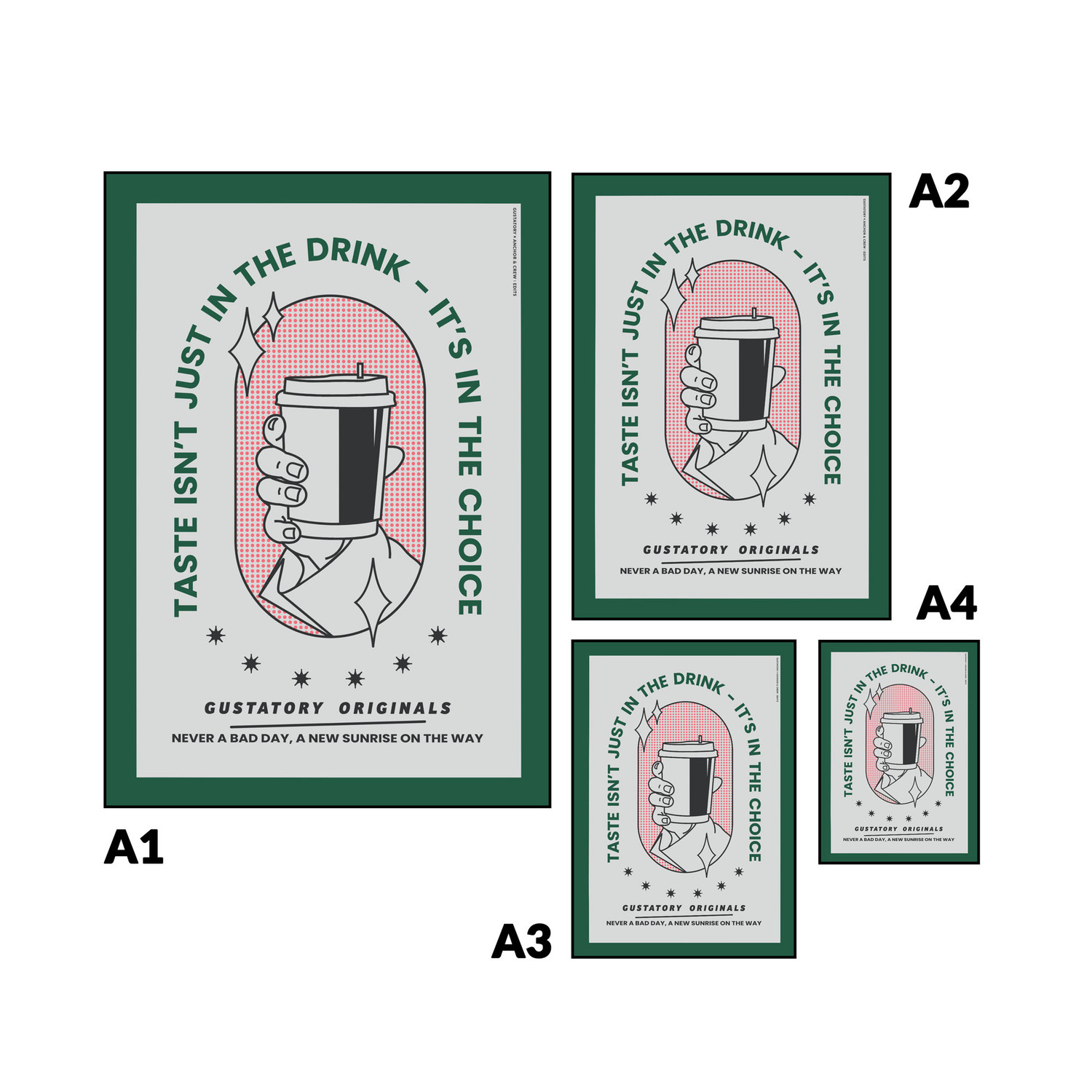 ANCHOR & CREW x GUSTATORY Originals Good Taste... Matte Art Print