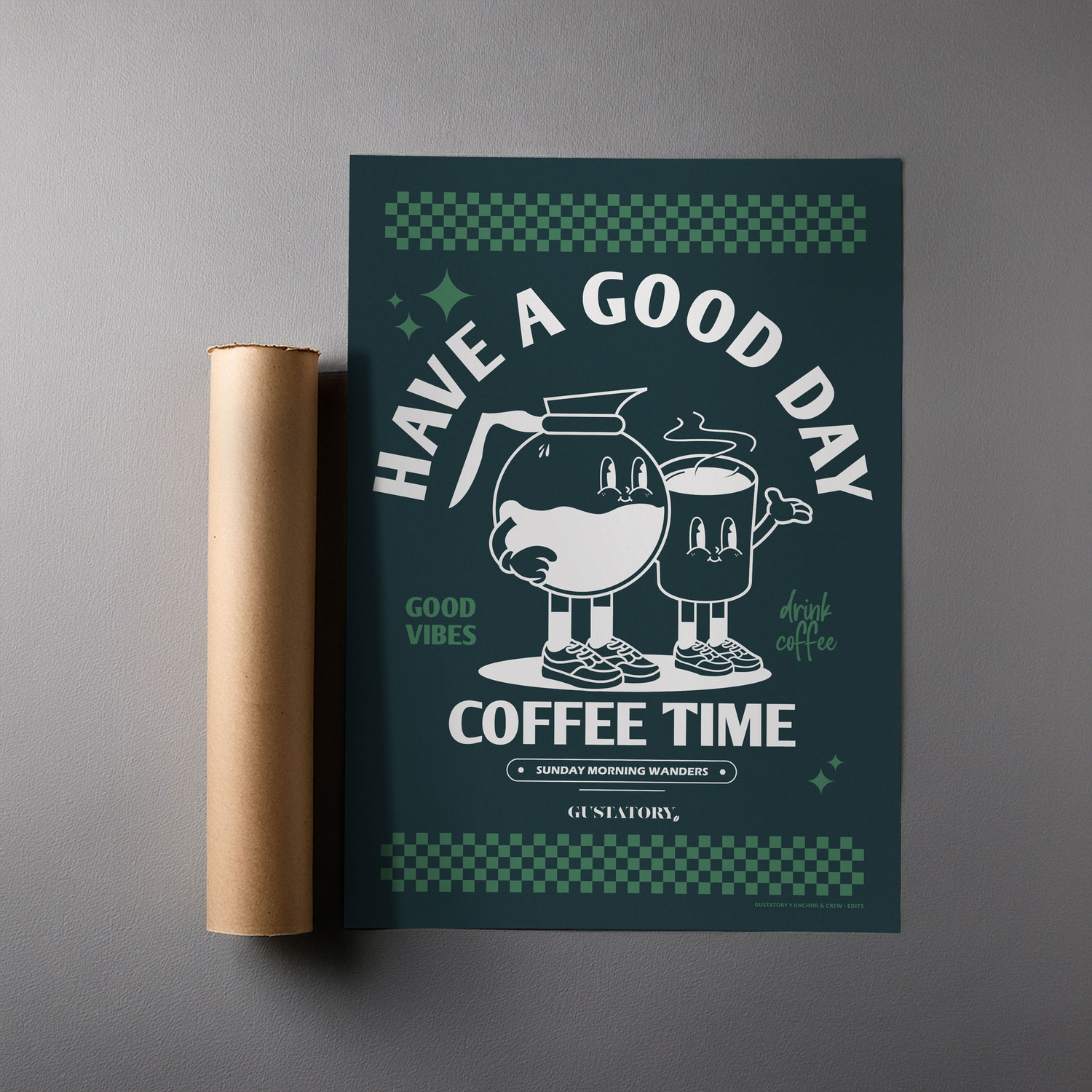 ANCHOR & CREW GUSTATORY Have A Good Day Matte Art Print