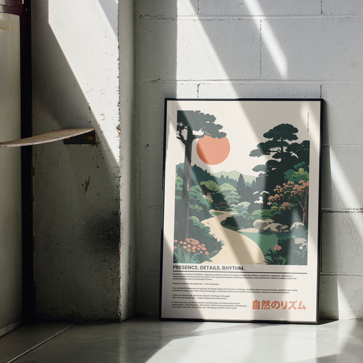 ANCHOR & CREW 01 Japan Presence & Rhythm Matte Art Print