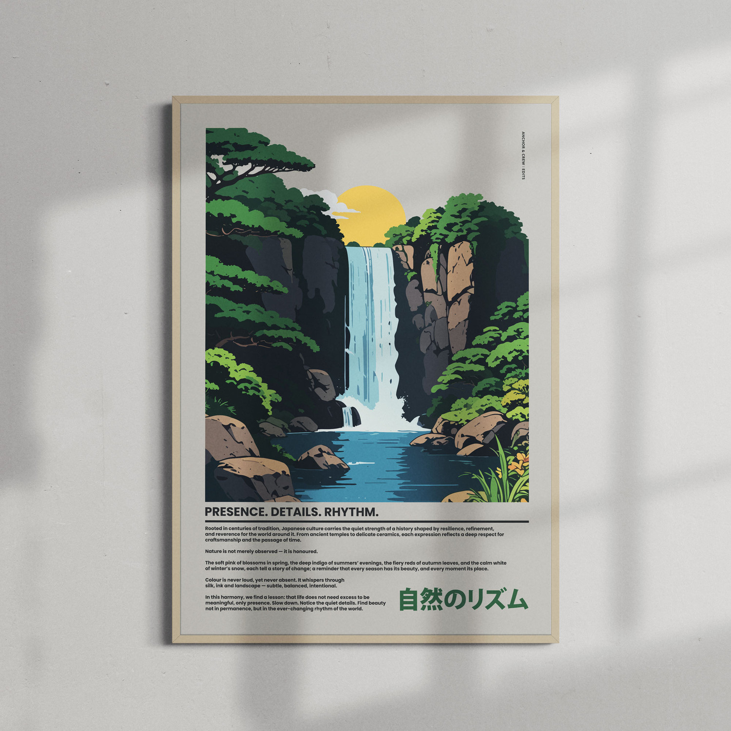 ANCHOR & CREW 02 Japan Presence & Rhythm Matte Art Print 