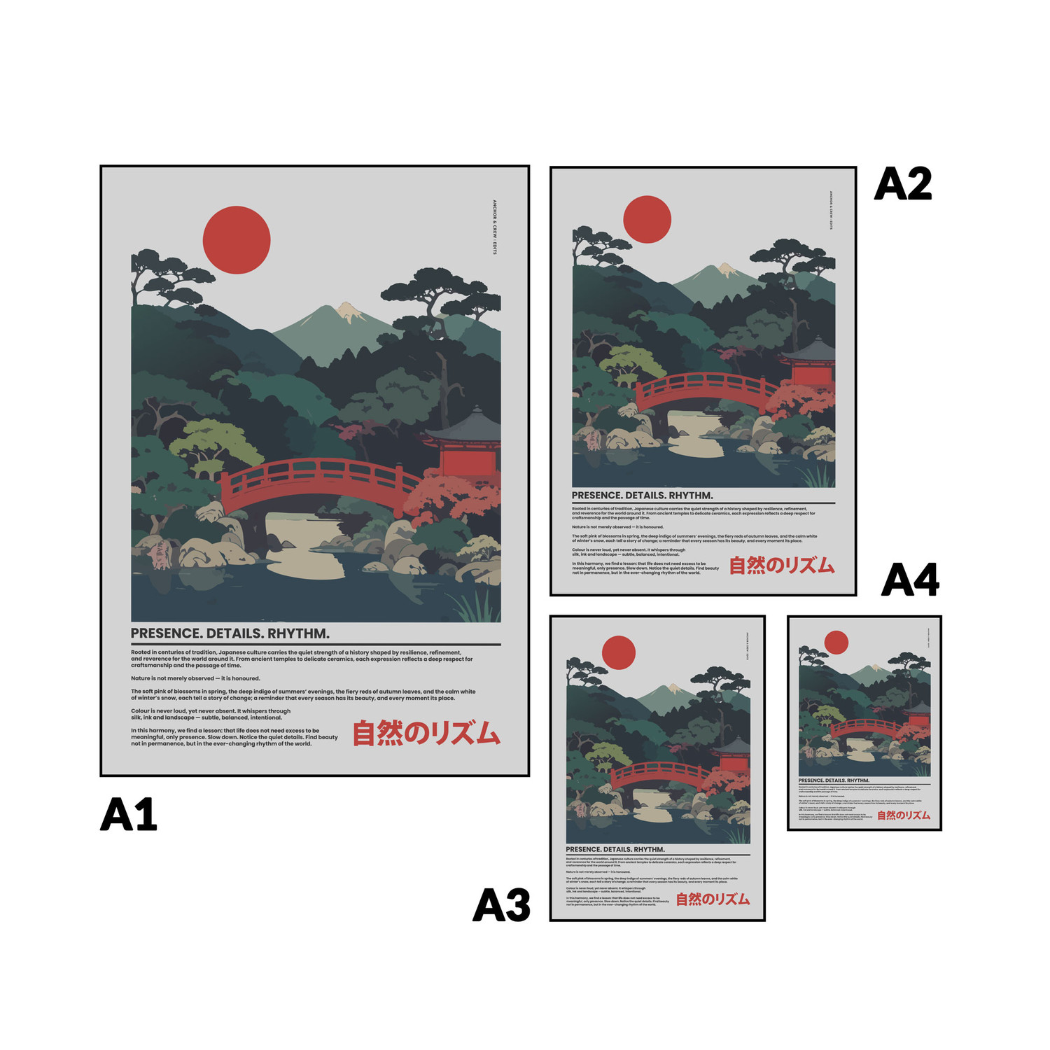 ANCHOR & CREW  03 Japan Presence & Rhythm Matte Art Print