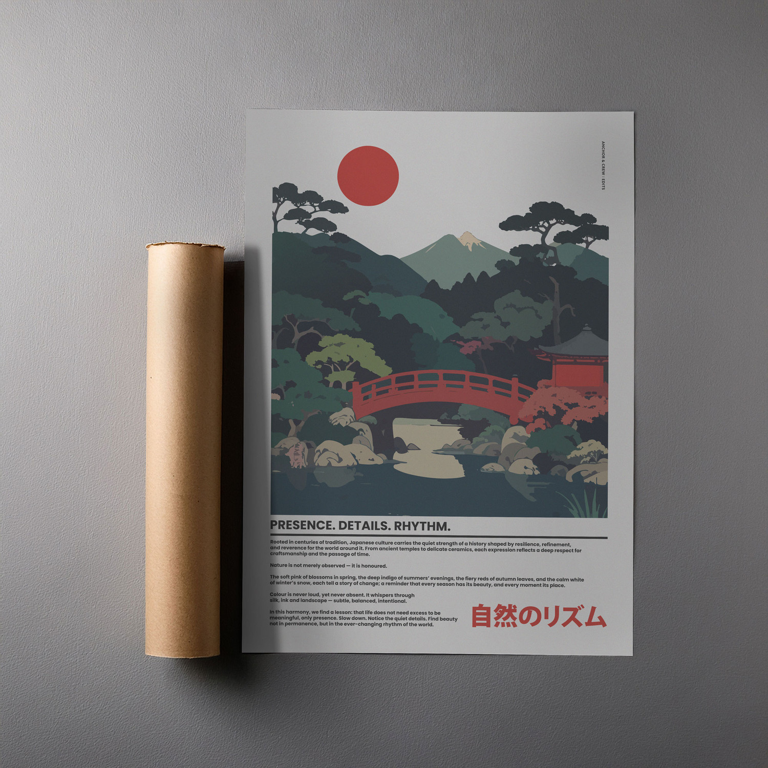 ANCHOR & CREW  03 Japan Presence & Rhythm Matte Art Print