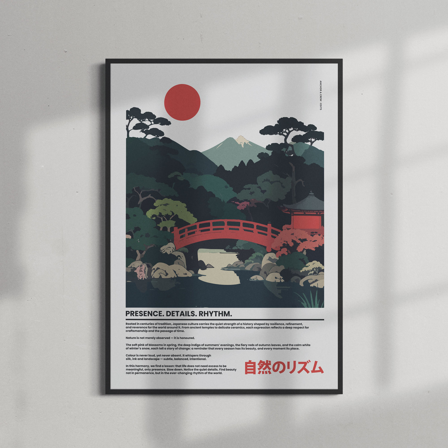 ANCHOR & CREW  03 Japan Presence & Rhythm Matte Art Print