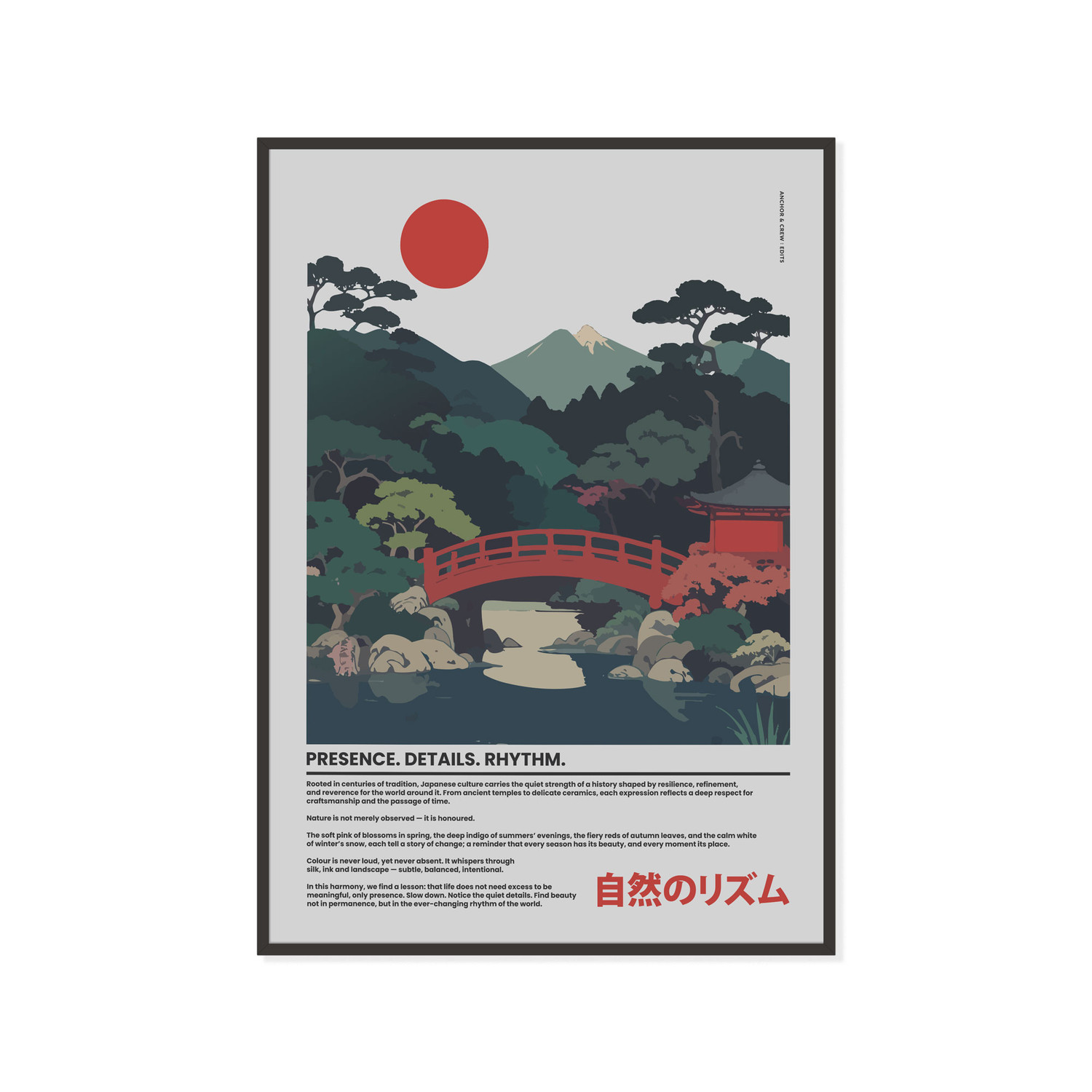 ANCHOR & CREW  03 Japan Presence & Rhythm Matte Art Print