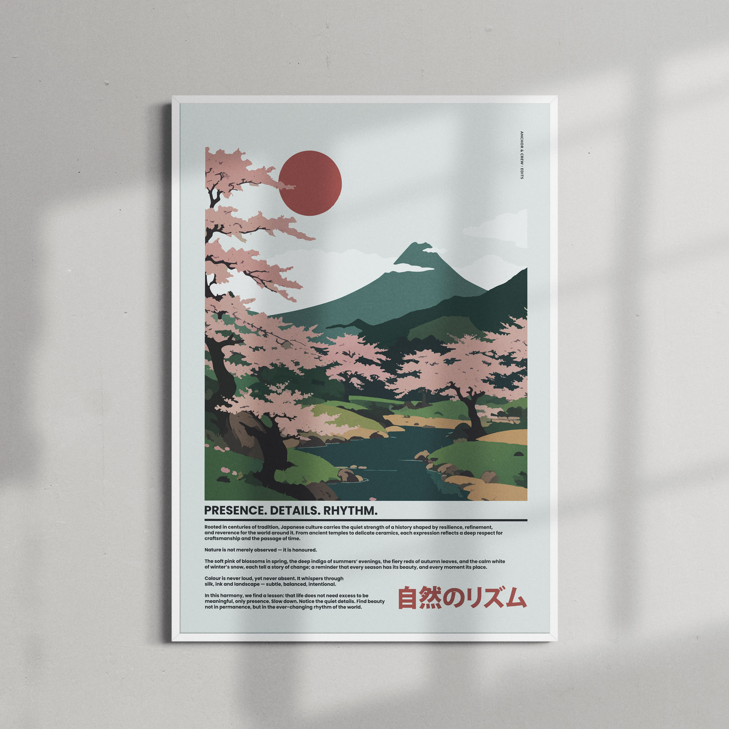 ANCHOR & CREW 04 Japan Presence & Rhythm Matte Art Print
