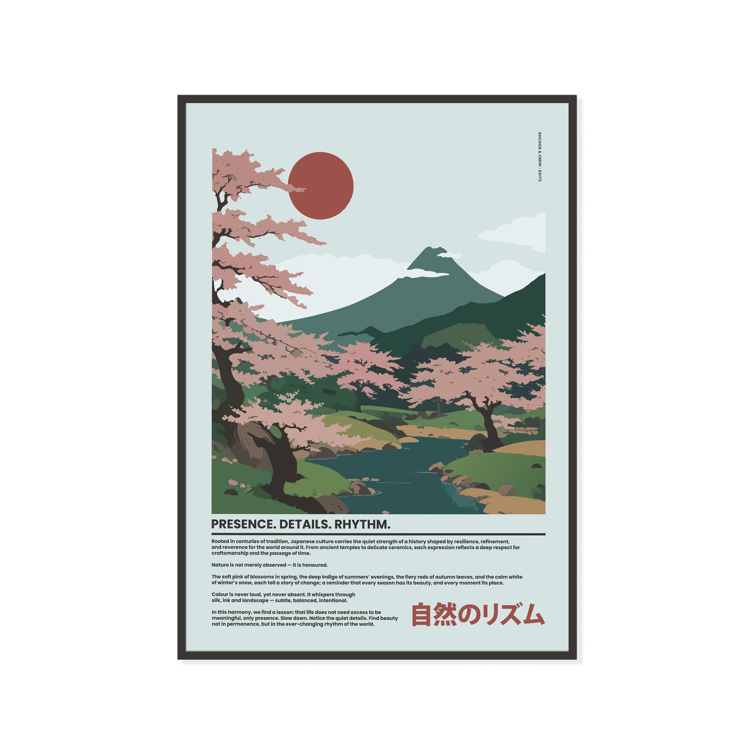 ANCHOR & CREW 04 Japan Presence & Rhythm Matte Art Print